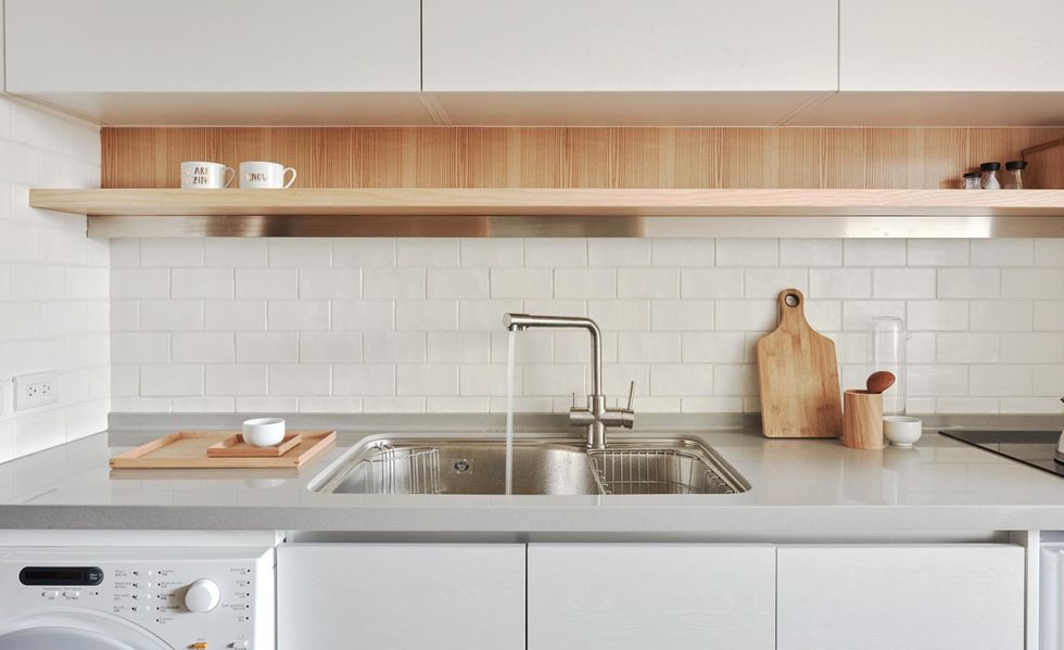 cuisine blanche et bois