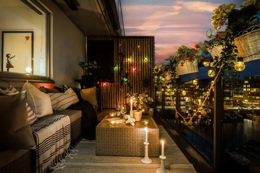 balcon vue nuit