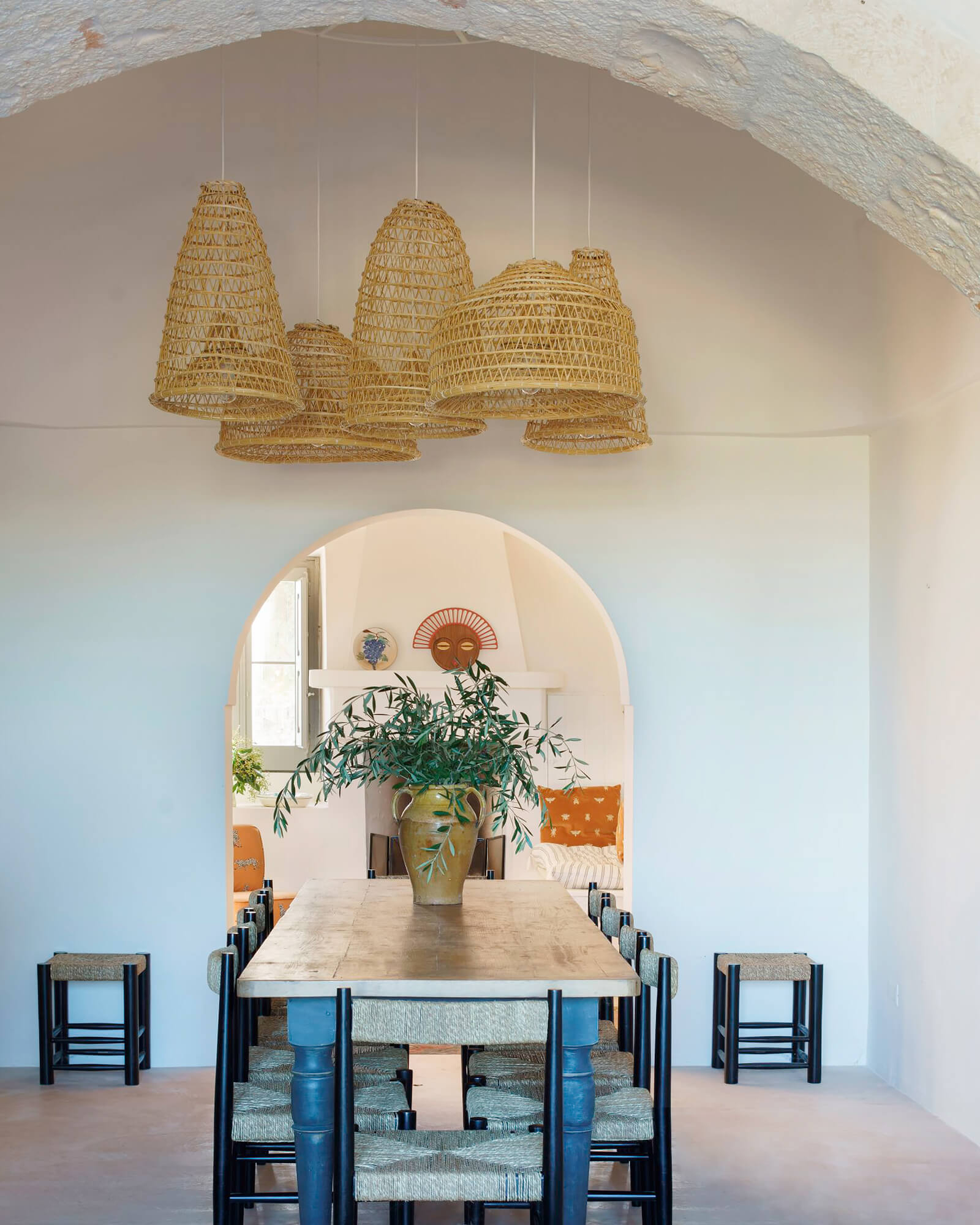 salle à manger décoration rustique chic Trulli del Trapetto