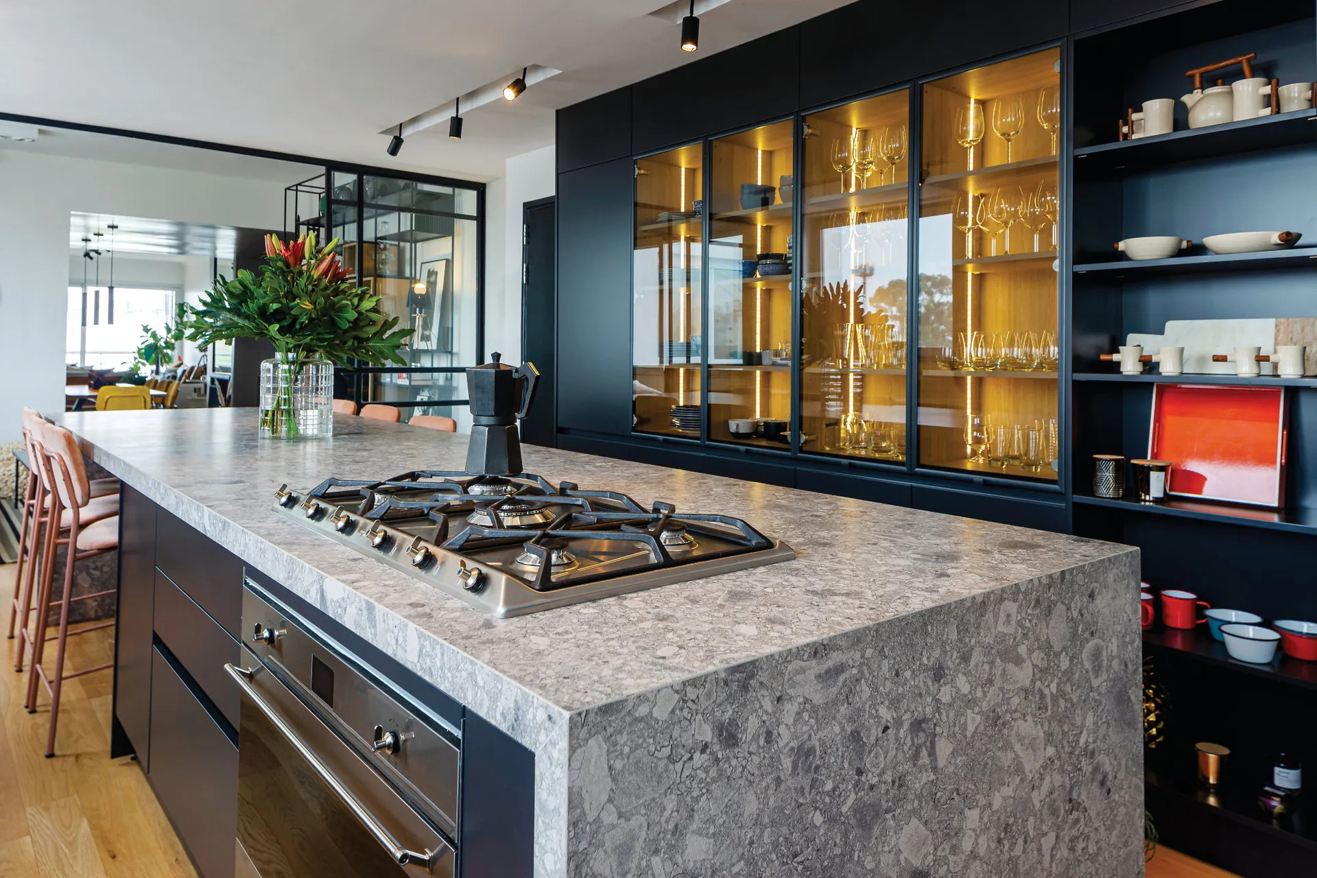 cuisine design avec îlot marbre cuisine design avec îlot marbre