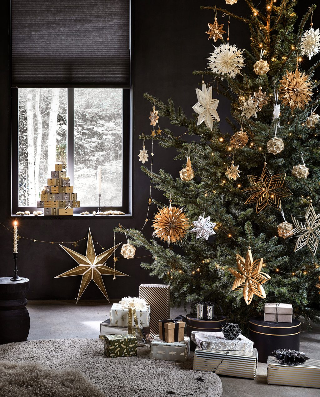 décoration de Noël noire décoration de Noël noire