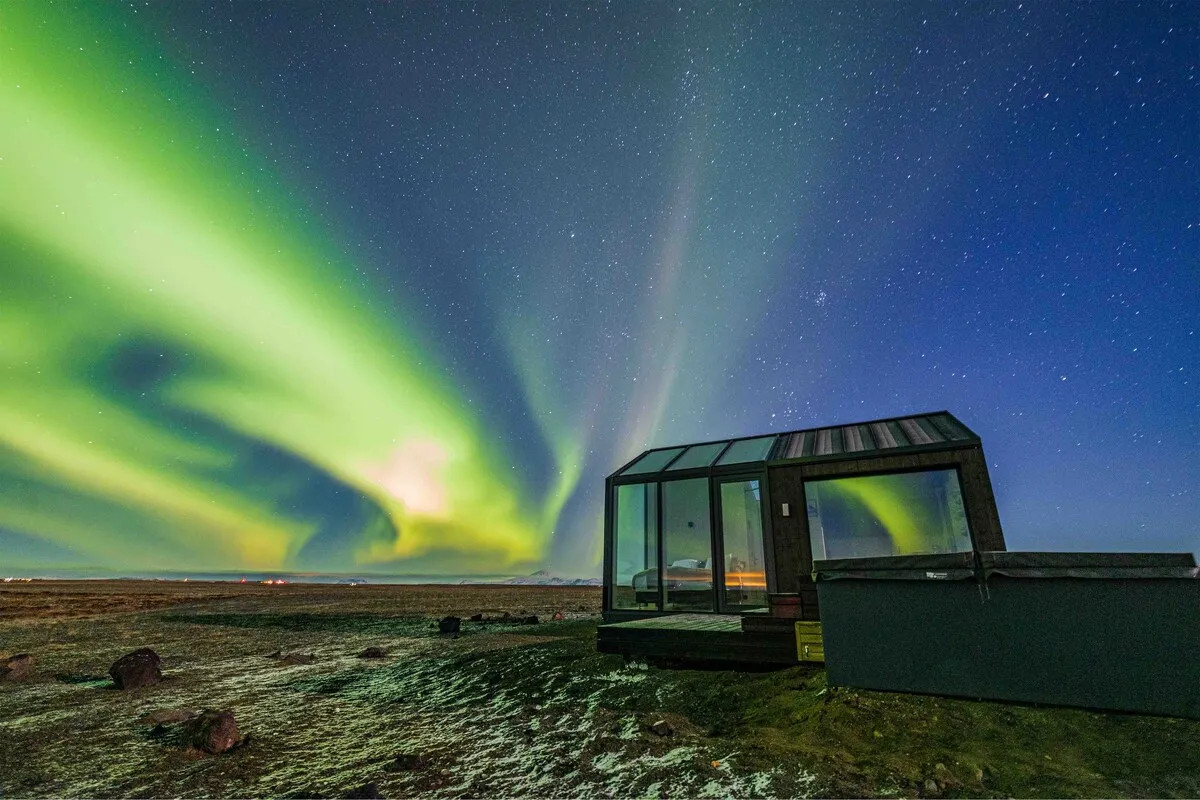 mini maison vitrée Islande mini maison vitrée Islande