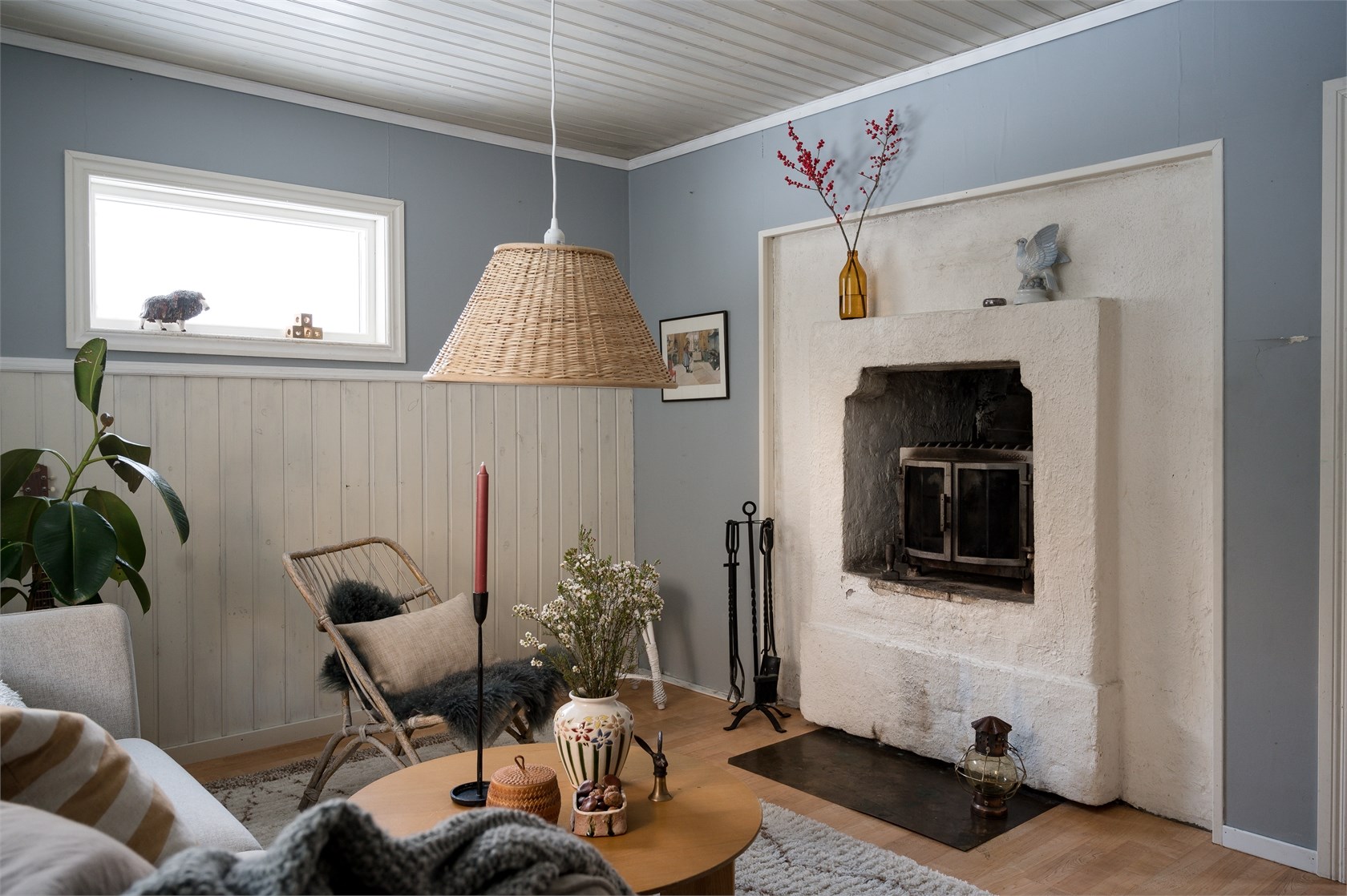 salon décoration rustique