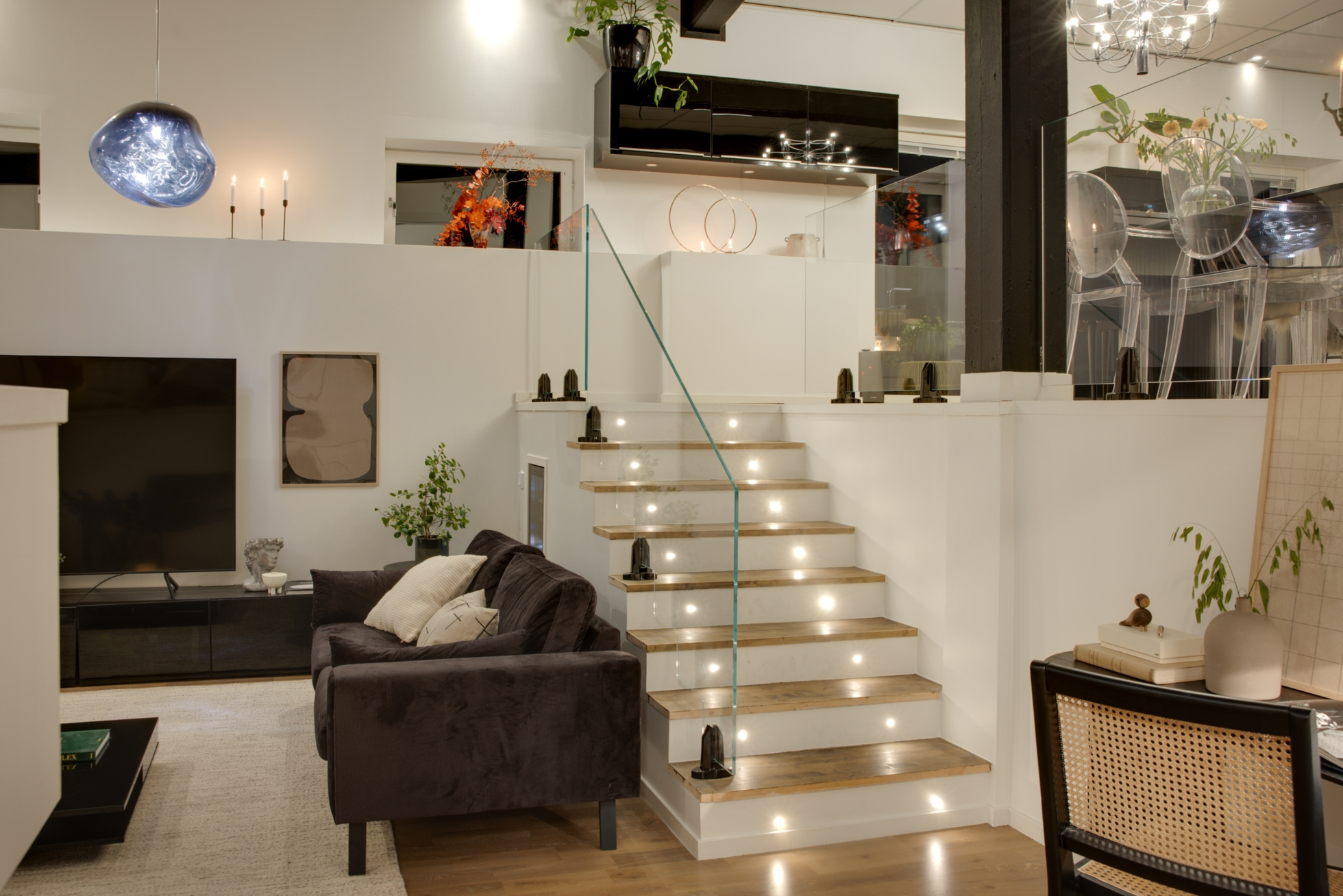 salon décoration scandinave avec mezzanine salon décoration scandinave avec mezzanine