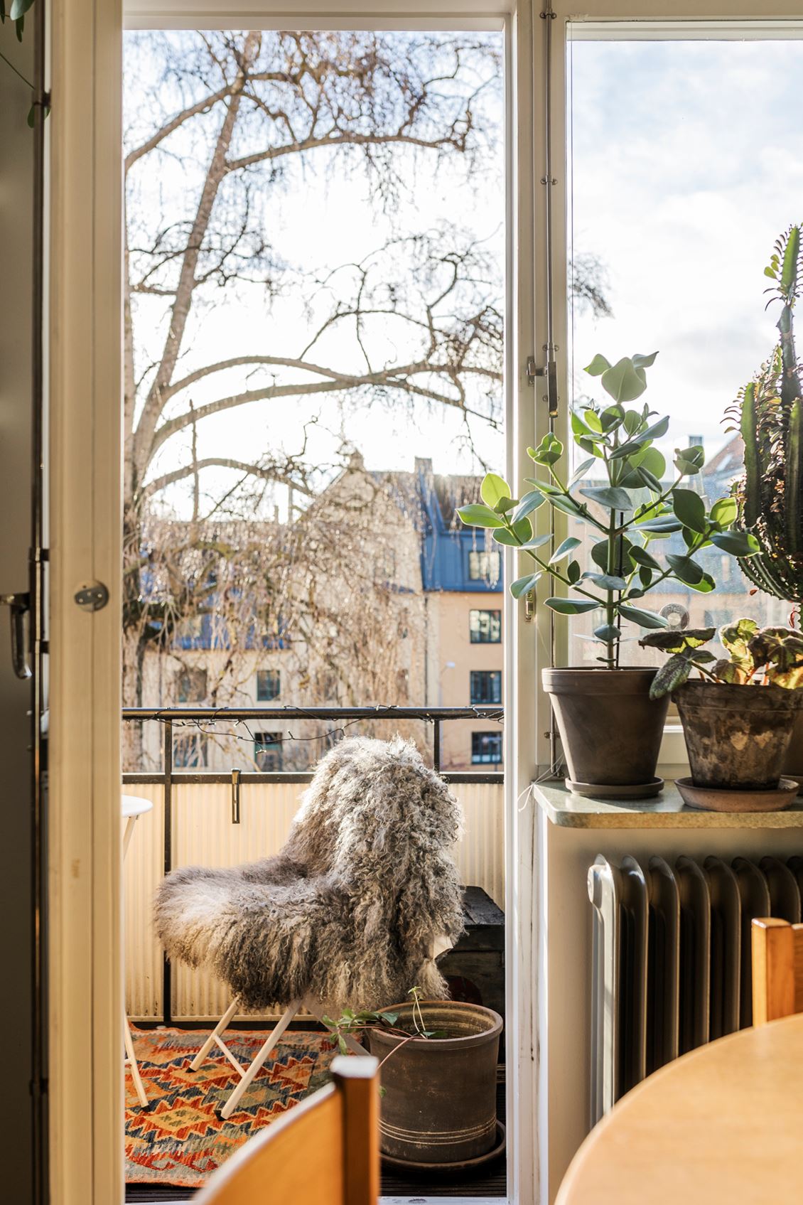 balcon aménagé