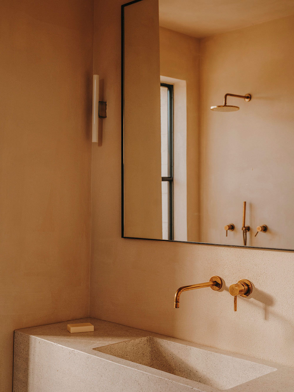 salle de bain murs enduits Casa Maiora salle de bain murs enduits Casa Maiora