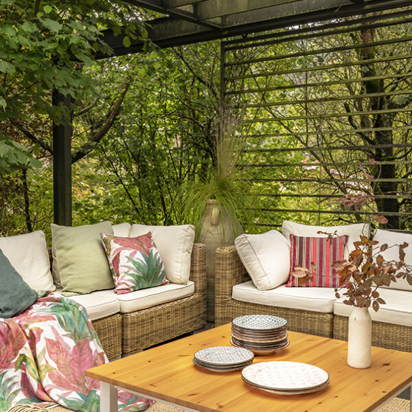 terrasse avec pergola acier décoration contemporaine terrasse avec pergola acier décoration contemporaine