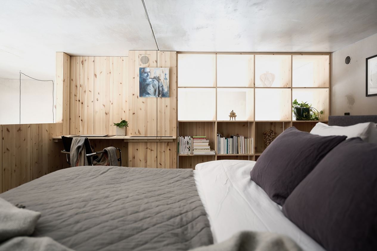 chambre sur mezzanine