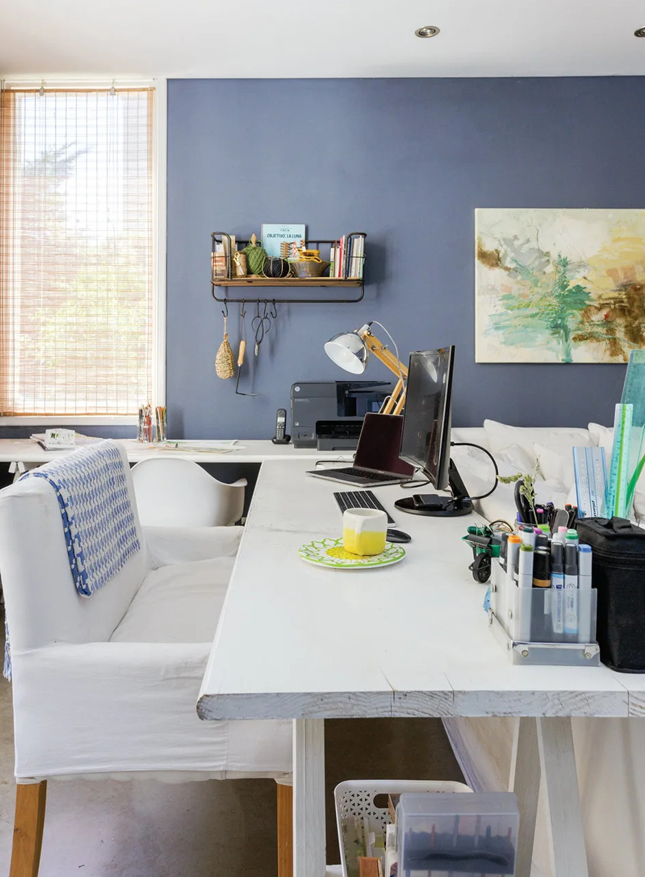 bureau mur bleu bureau mur bleu