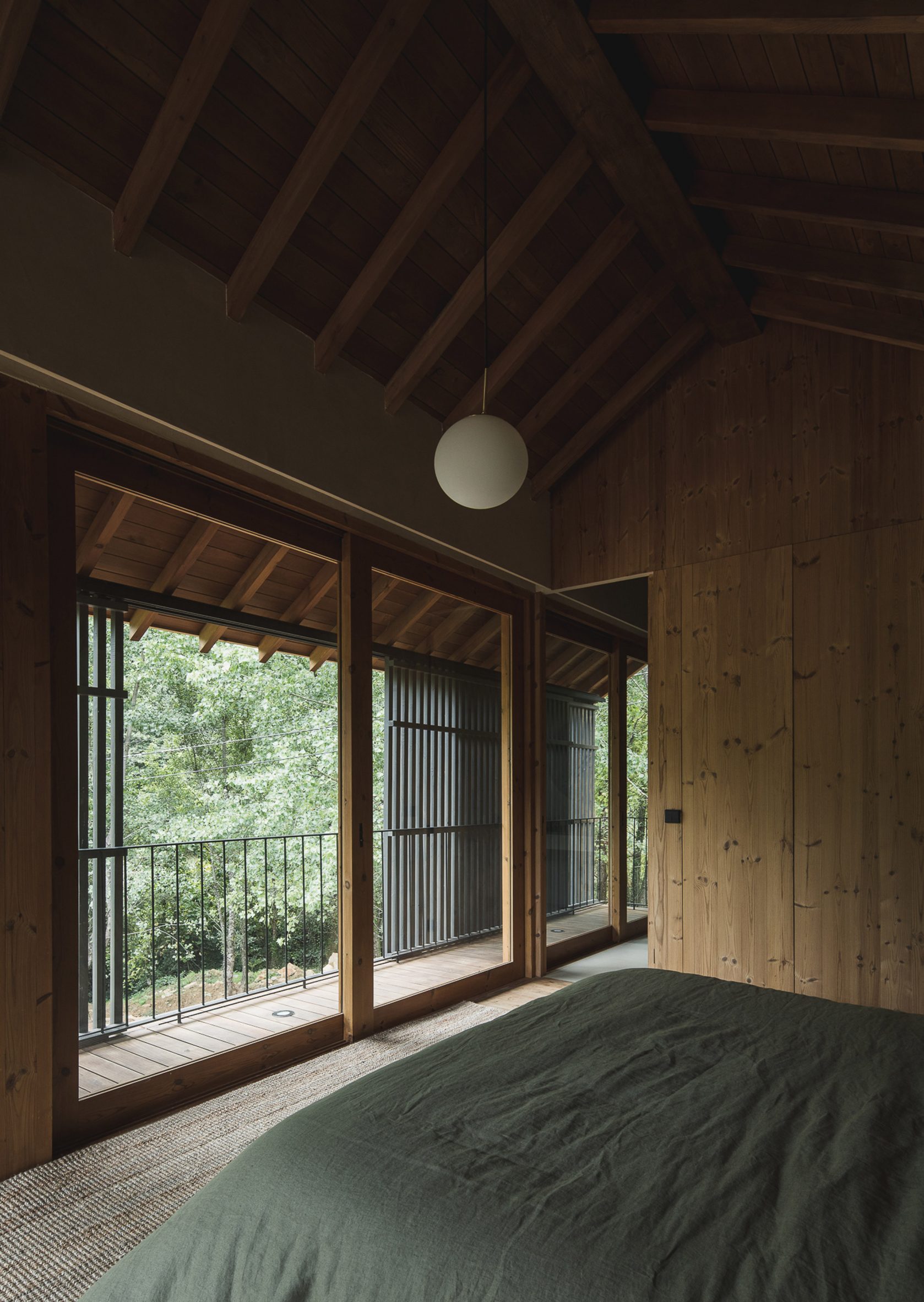 chambre avec balcon maison contemporaine