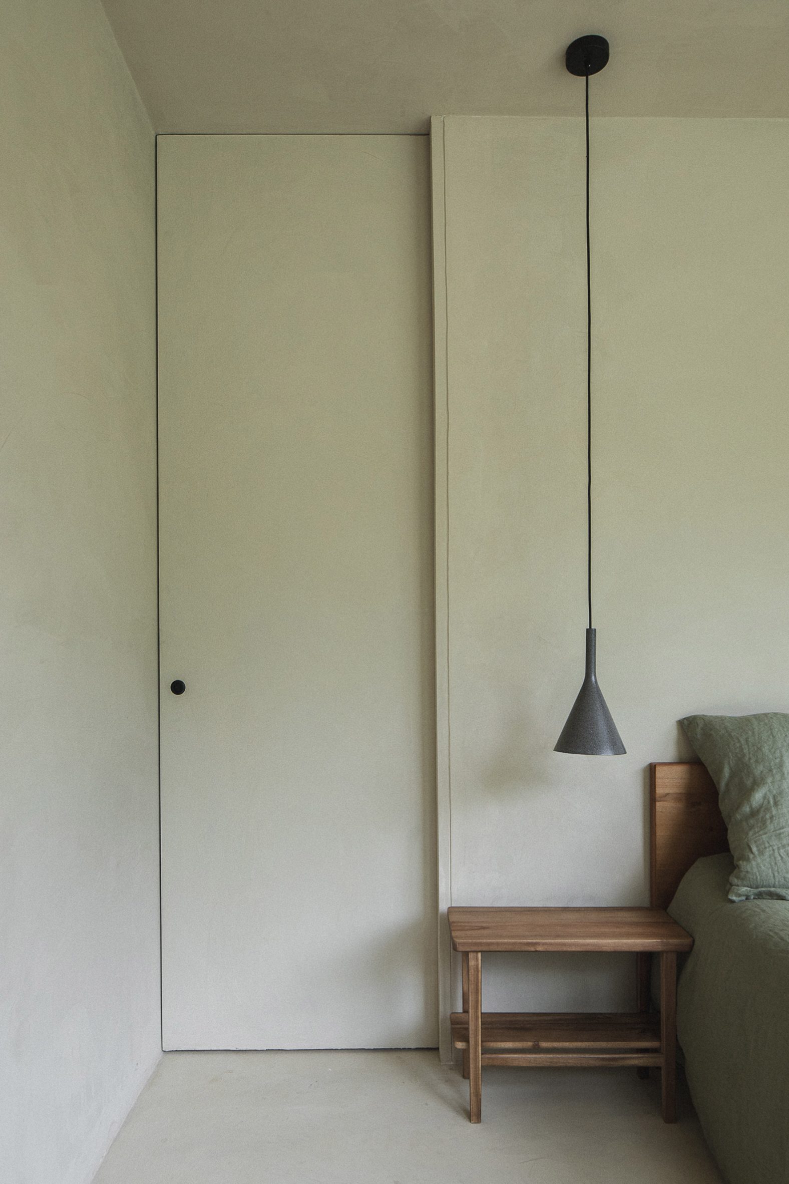 chambre minimaliste maison contemporaine