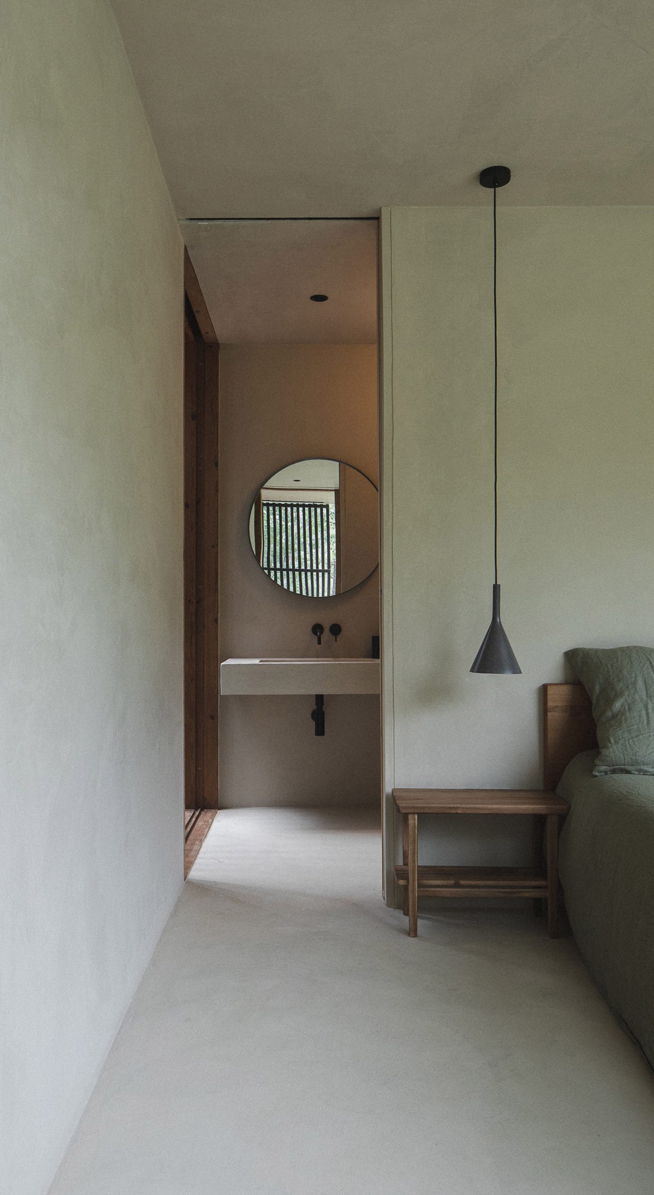 chambre avec salle de bain maison contemporaine