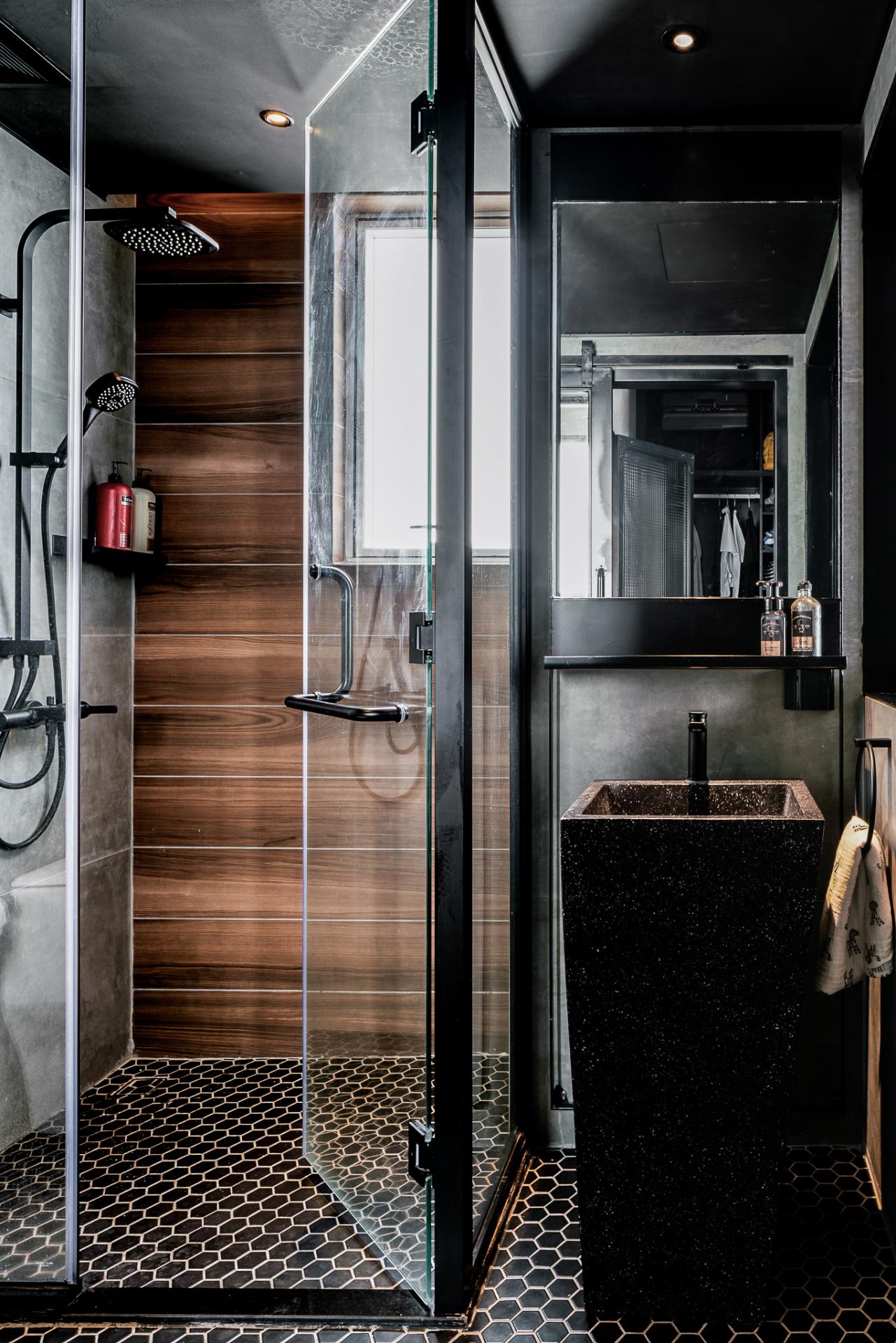 salle de bain décoration industrielle