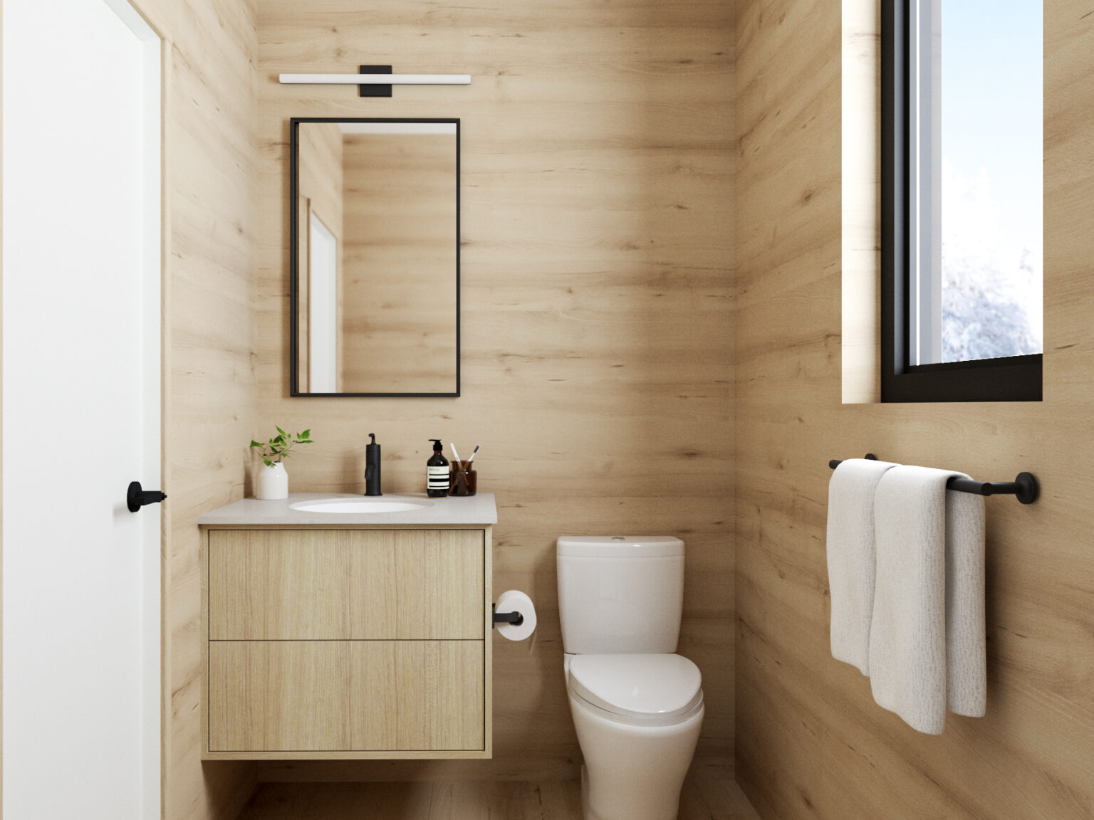 salle de bain design en bois clair salle de bain design en bois clair