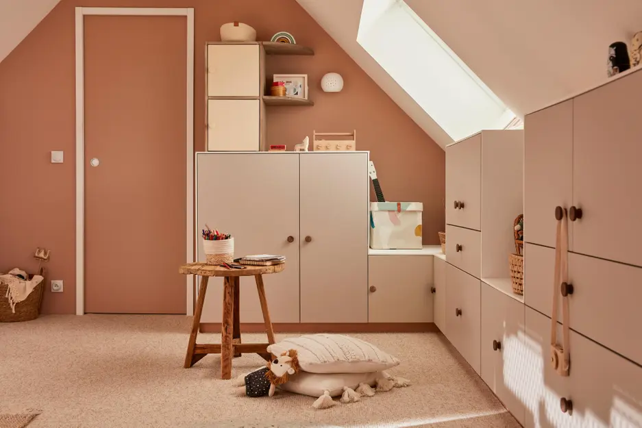 chambre dans combles pour deux enfants