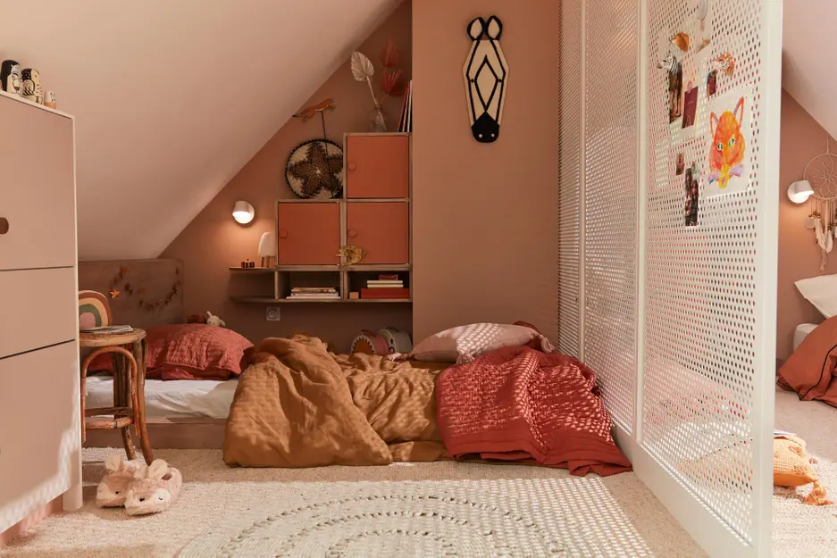 chambre dans combles pour deux enfants