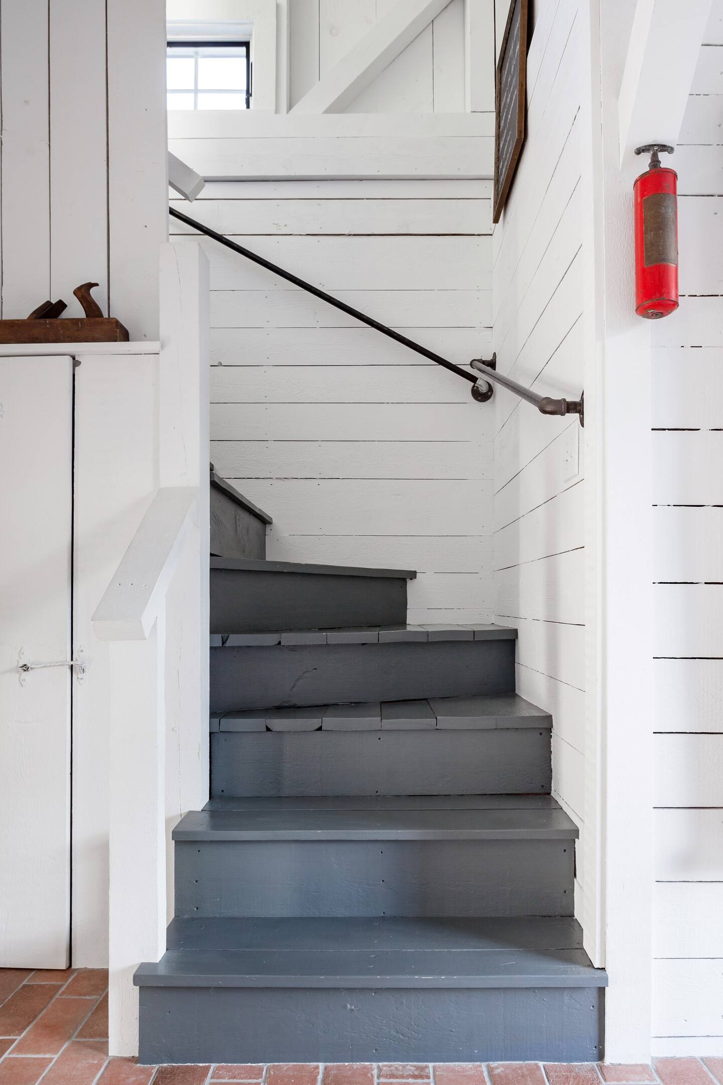 escalier bois peint en gris escalier bois peint en gris