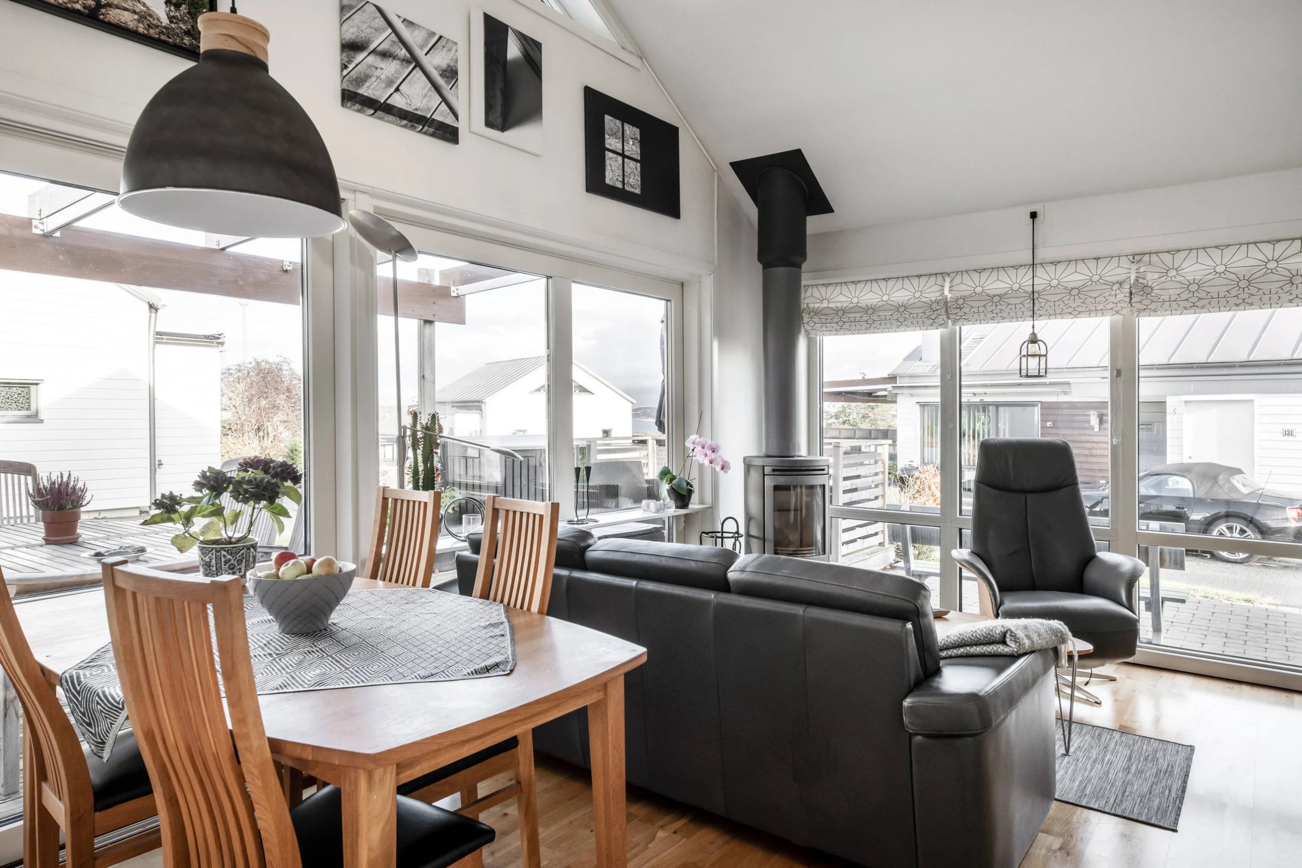 salon avec baie vitrée salon avec baie vitrée
