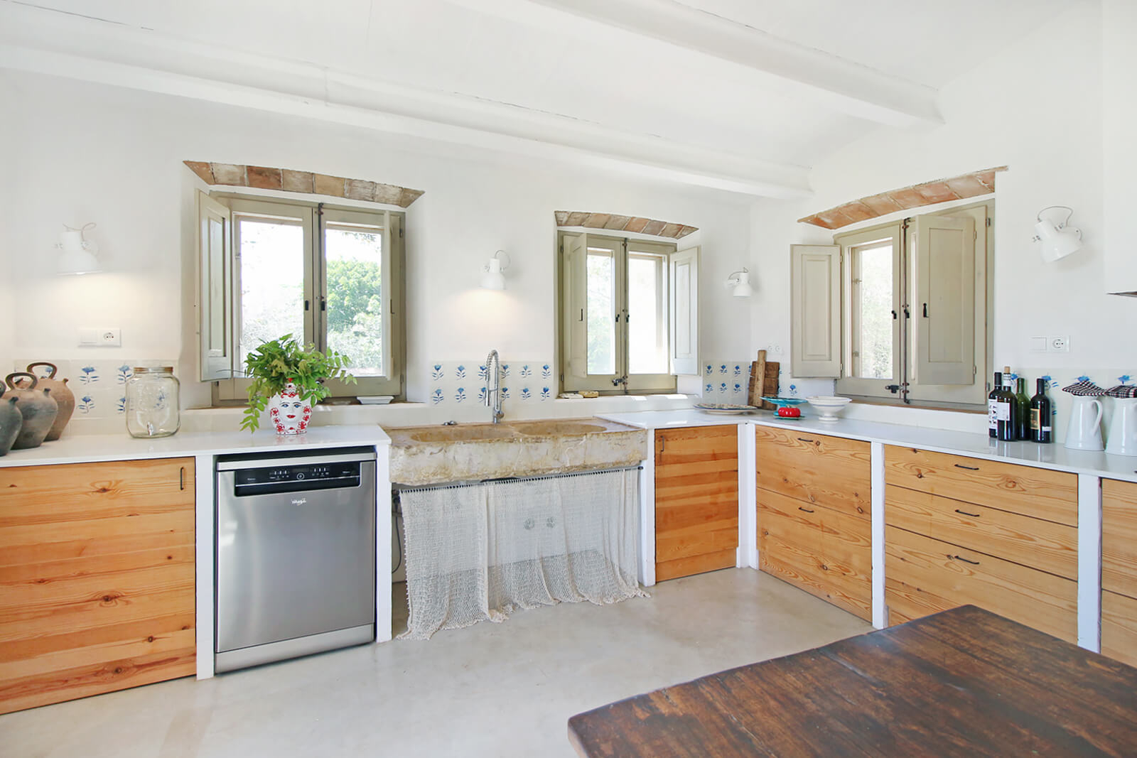 cuisine décoration rustique chic maison en pierres