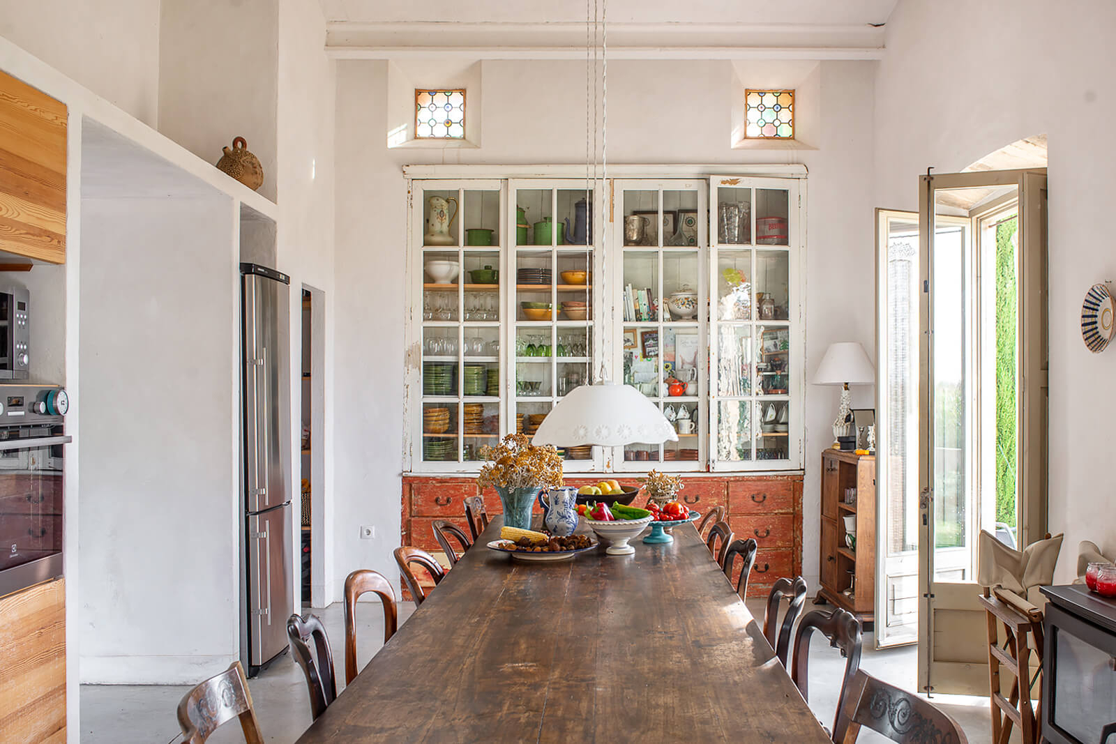 salle à manger décoration rustique chic maison en pierres