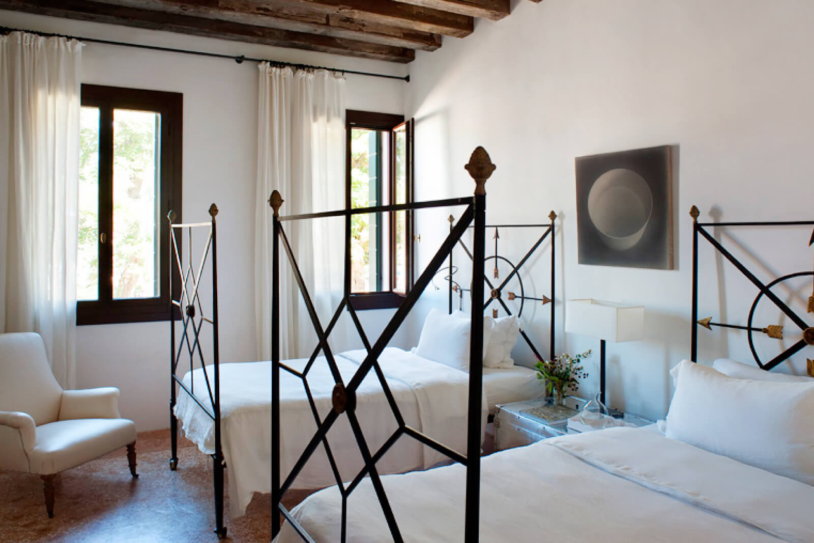 chambre avec poutres maison Venise chambre avec poutres maison Venise
