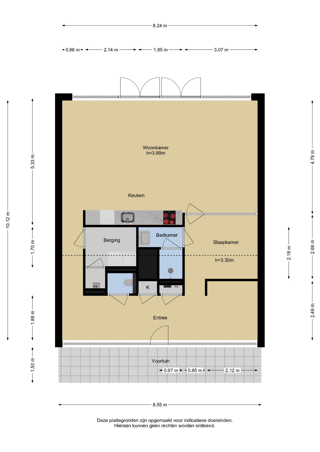 plan loft 83m2