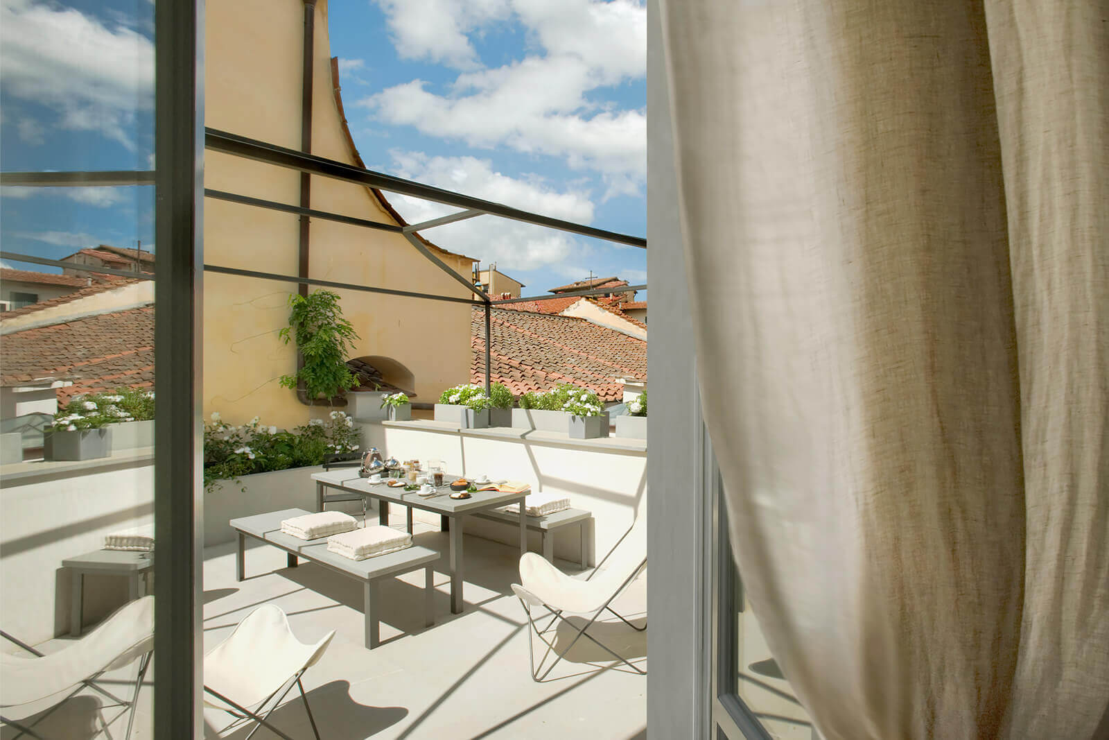 terrasse appartement rénové à Florence terrasse appartement rénové à Florence