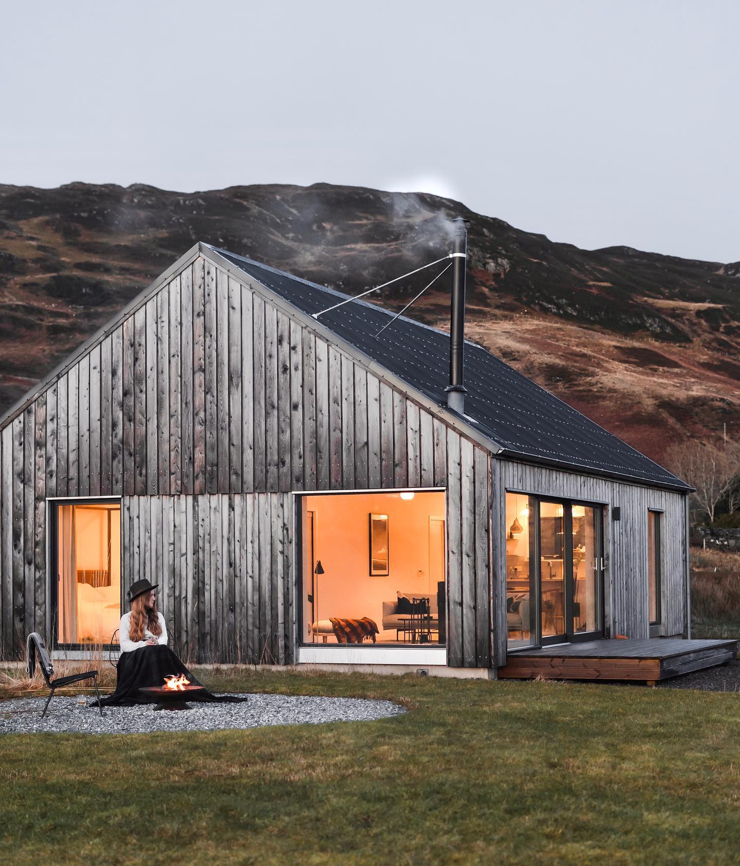 maison bois à la décoration épurée inspirée par la Scandinavie