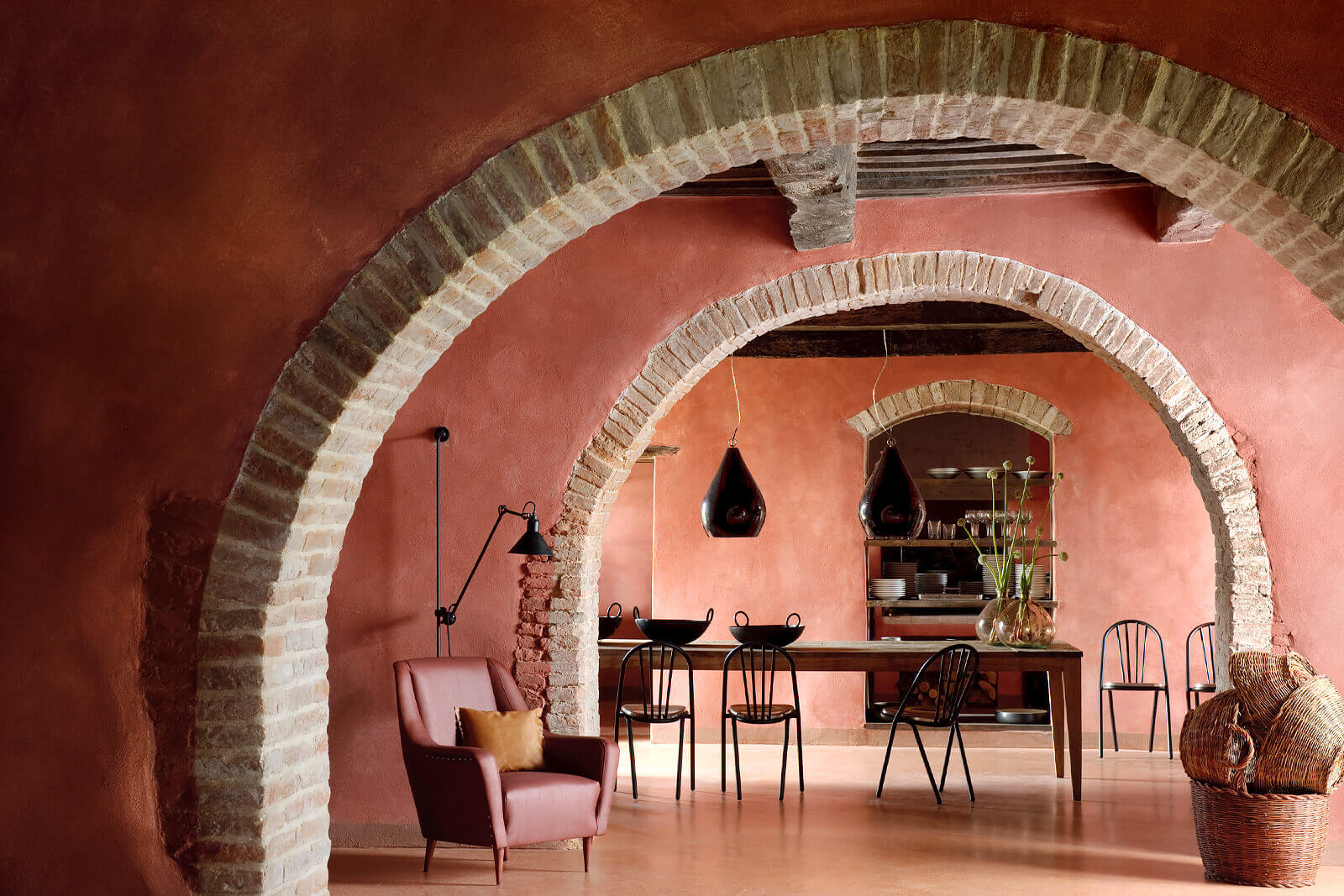 salon avec arches maison en pierres salon avec arches maison en pierres