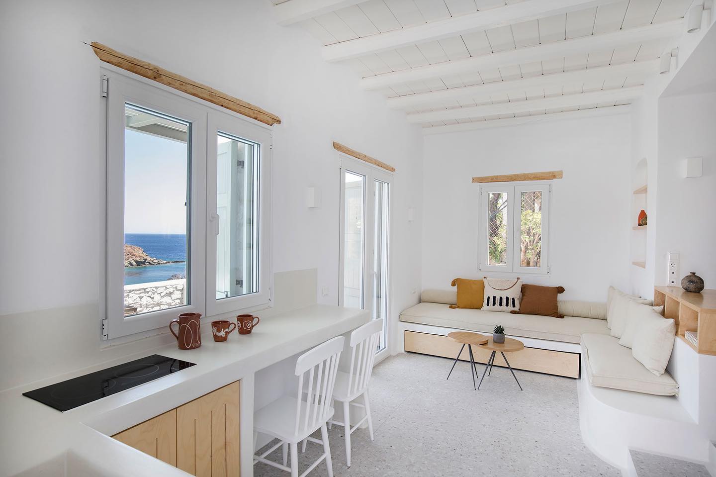 cuisine mini maison 40m2 avec piscine