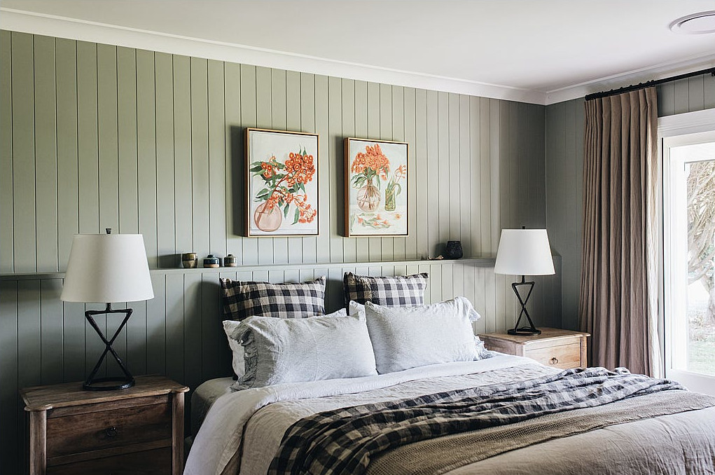 chambre maison bois murs vert sauge chambre maison bois murs vert sauge