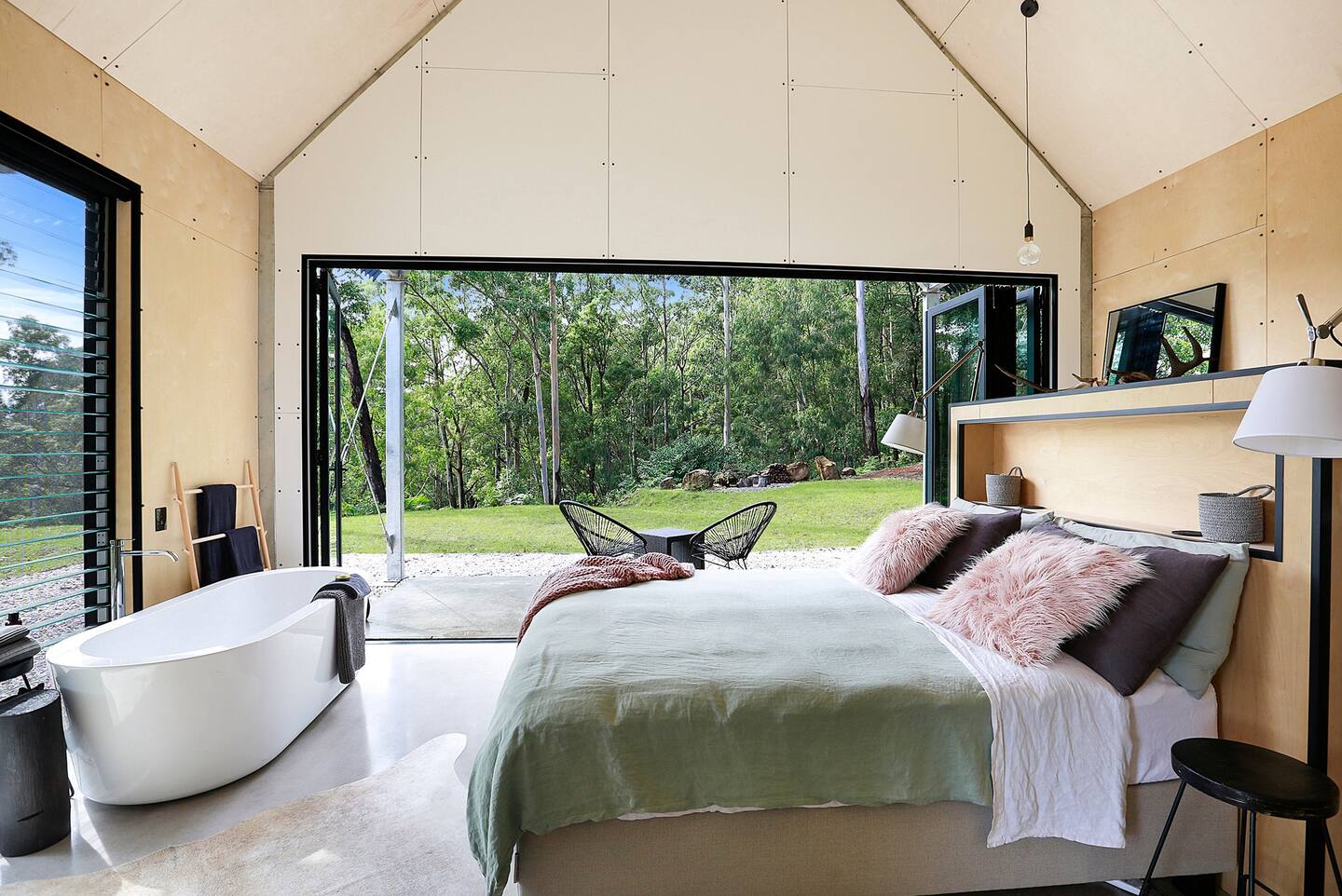 chambre avec baignoire design maison architecte verre et bois chambre avec baignoire design maison architecte verre et bois