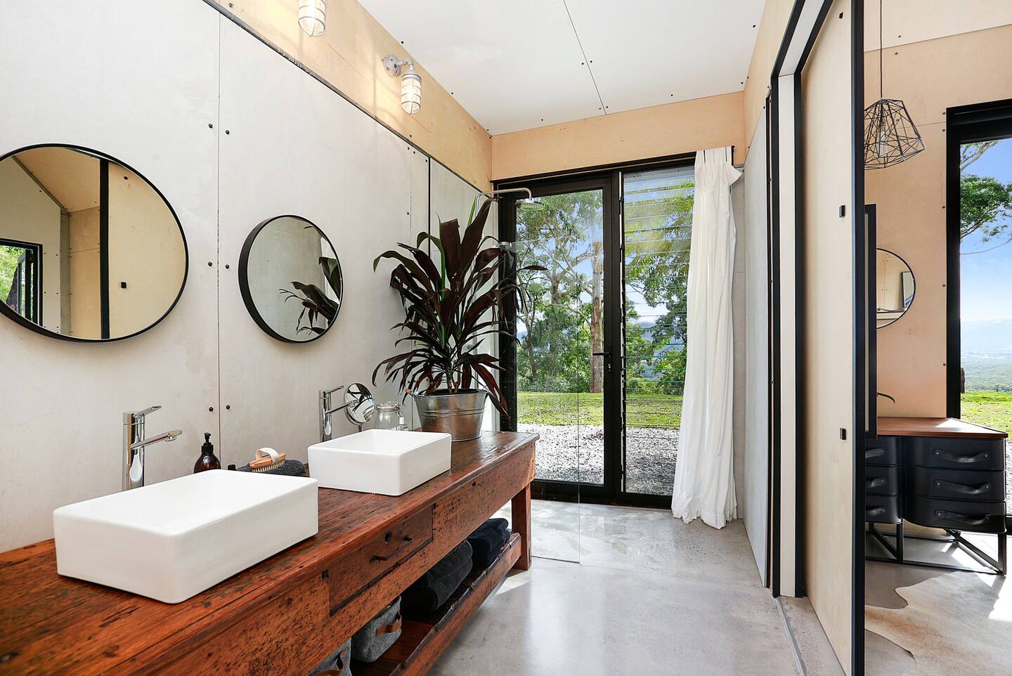 salle de bain avec baie vitrée salle de bain avec baie vitrée