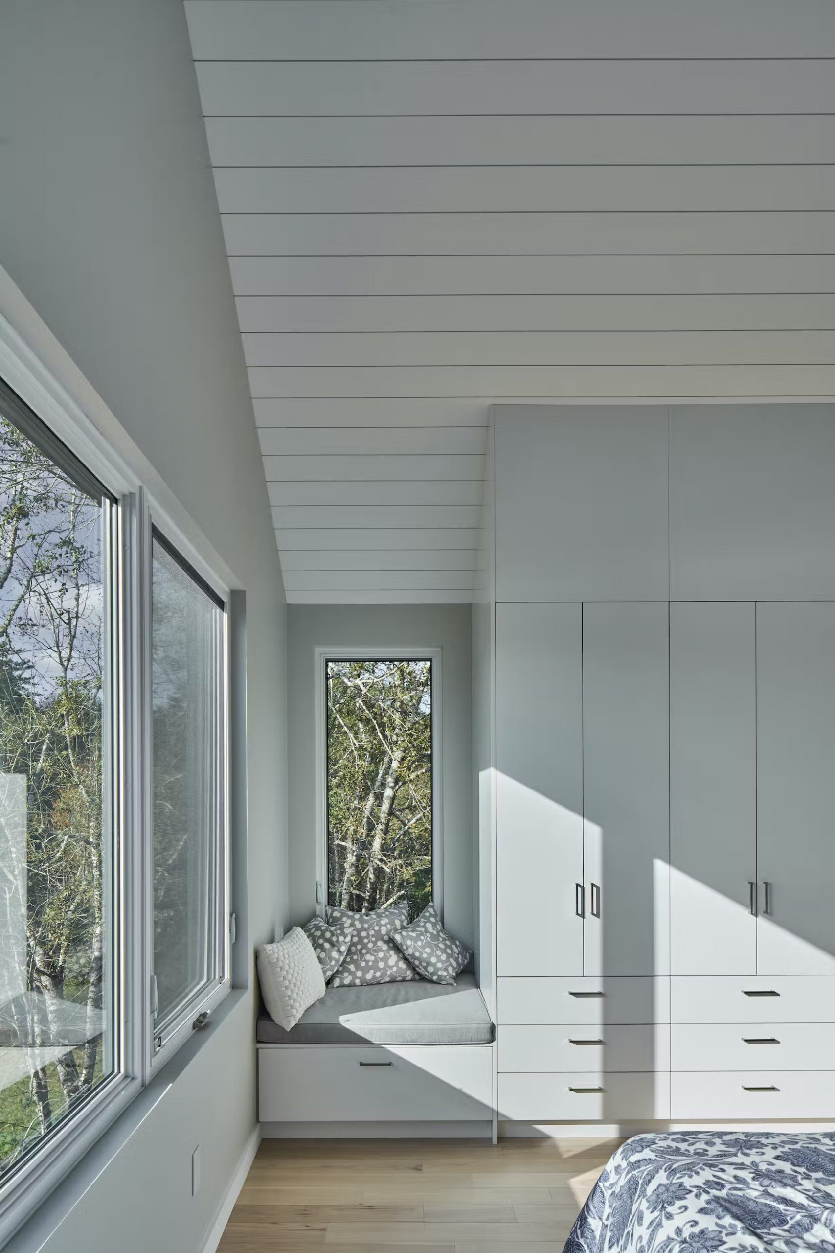 chambre mansardée maison en bois de cèdre