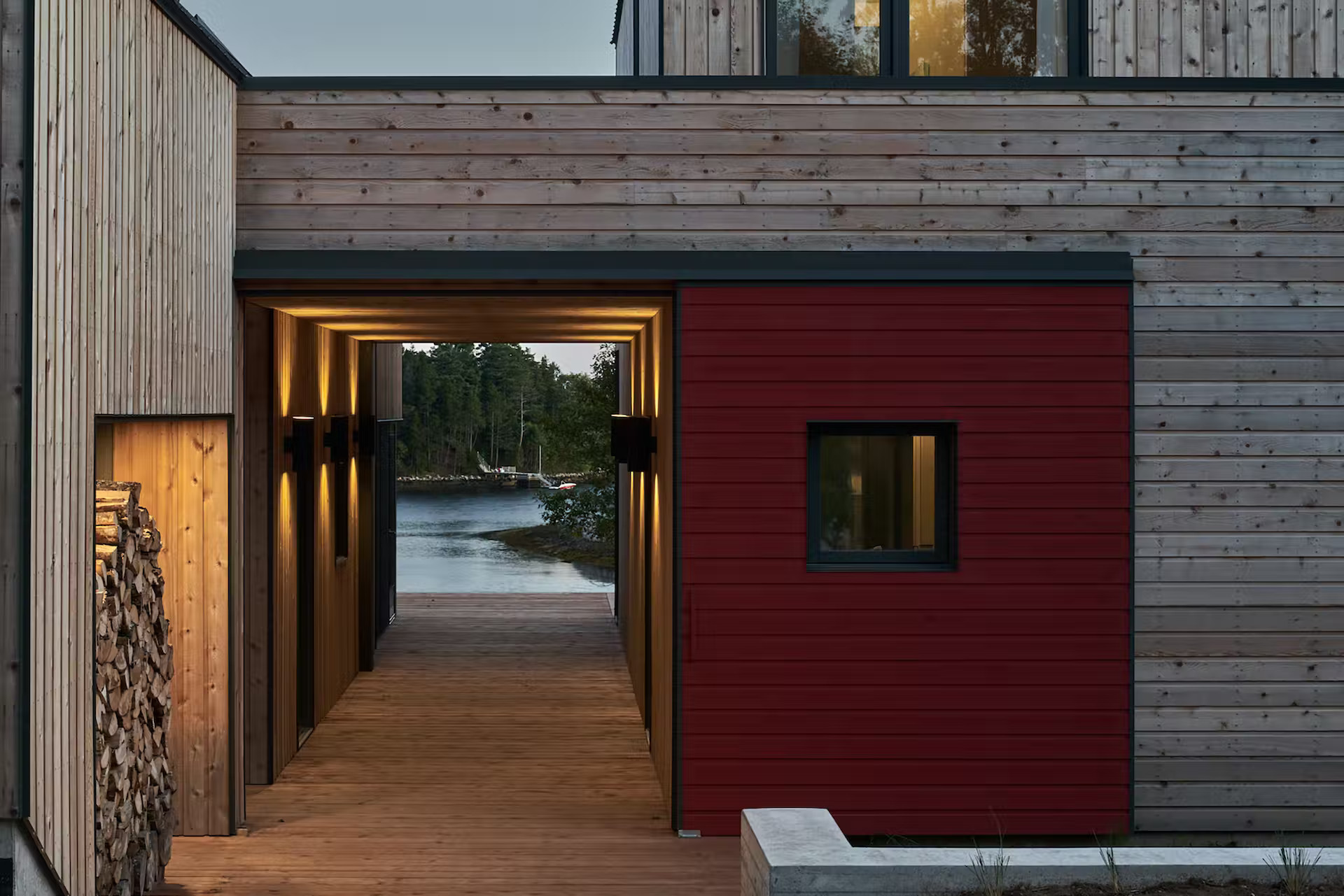 maison en bois de cèdre