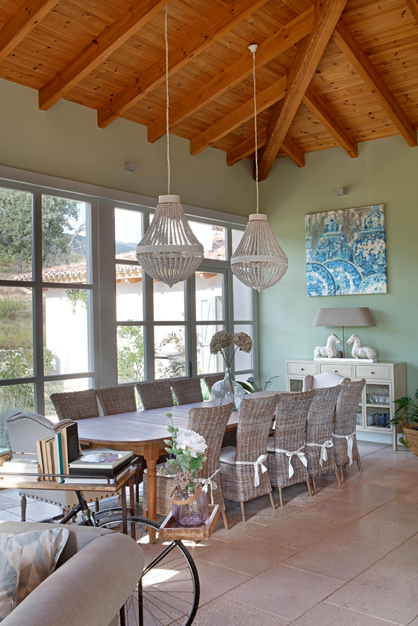 salle à manger décoration verte Quinta San Cayetano salle à manger décoration verte Quinta San Cayetano