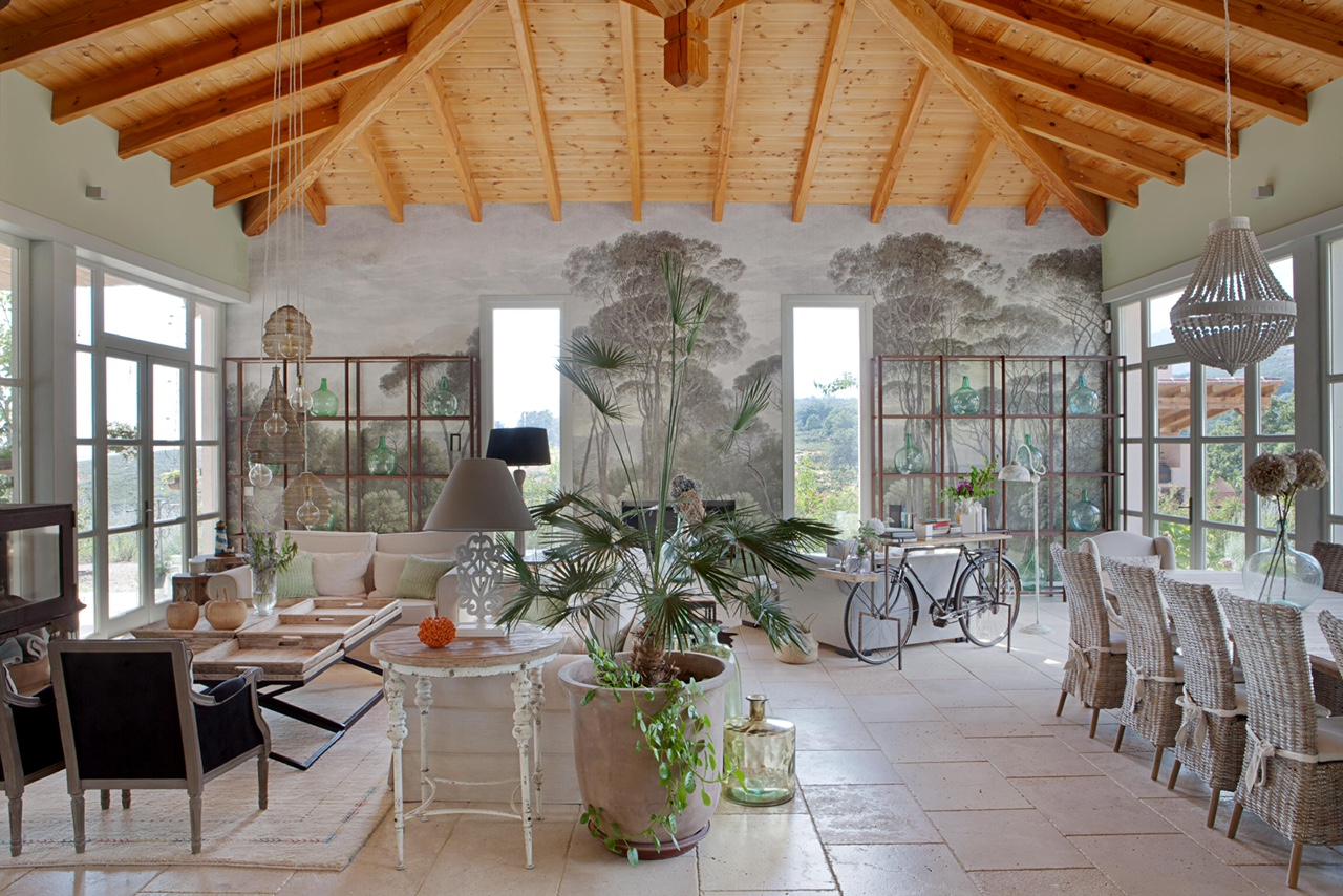 salon avec poutres Quinta San Cayetano salon avec poutres Quinta San Cayetano