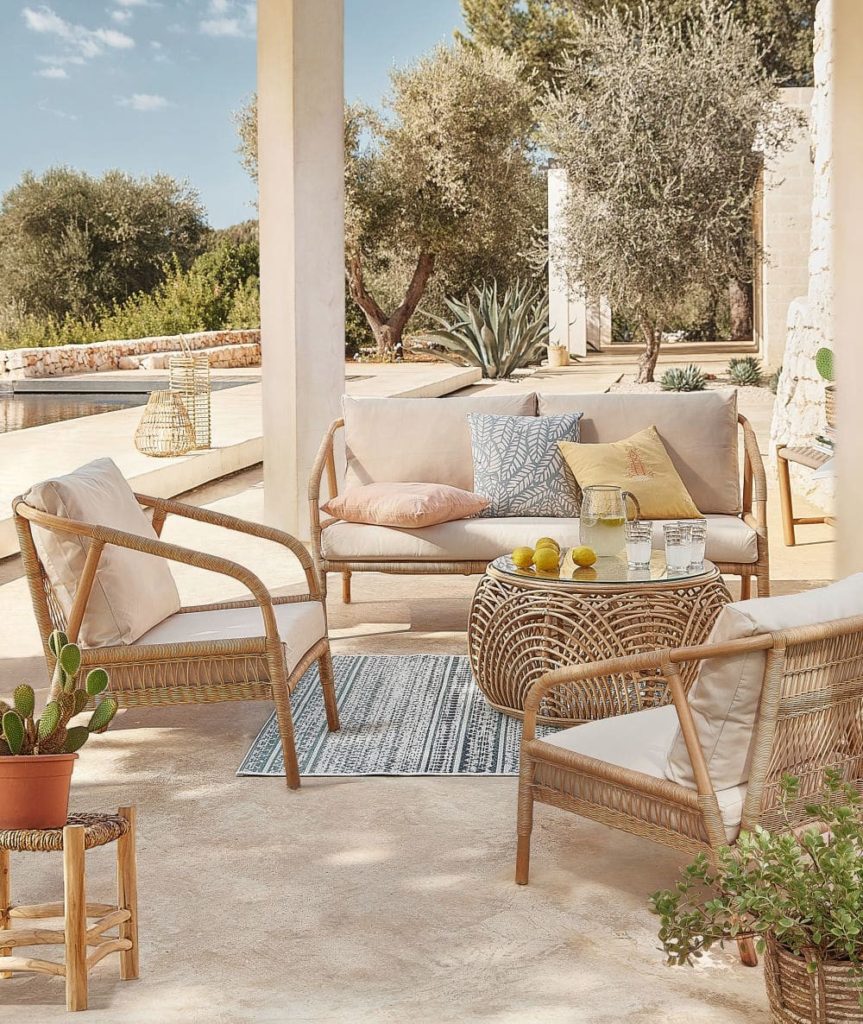 salon rotin jardin Maisons du Monde salon rotin jardin Maisons du Monde