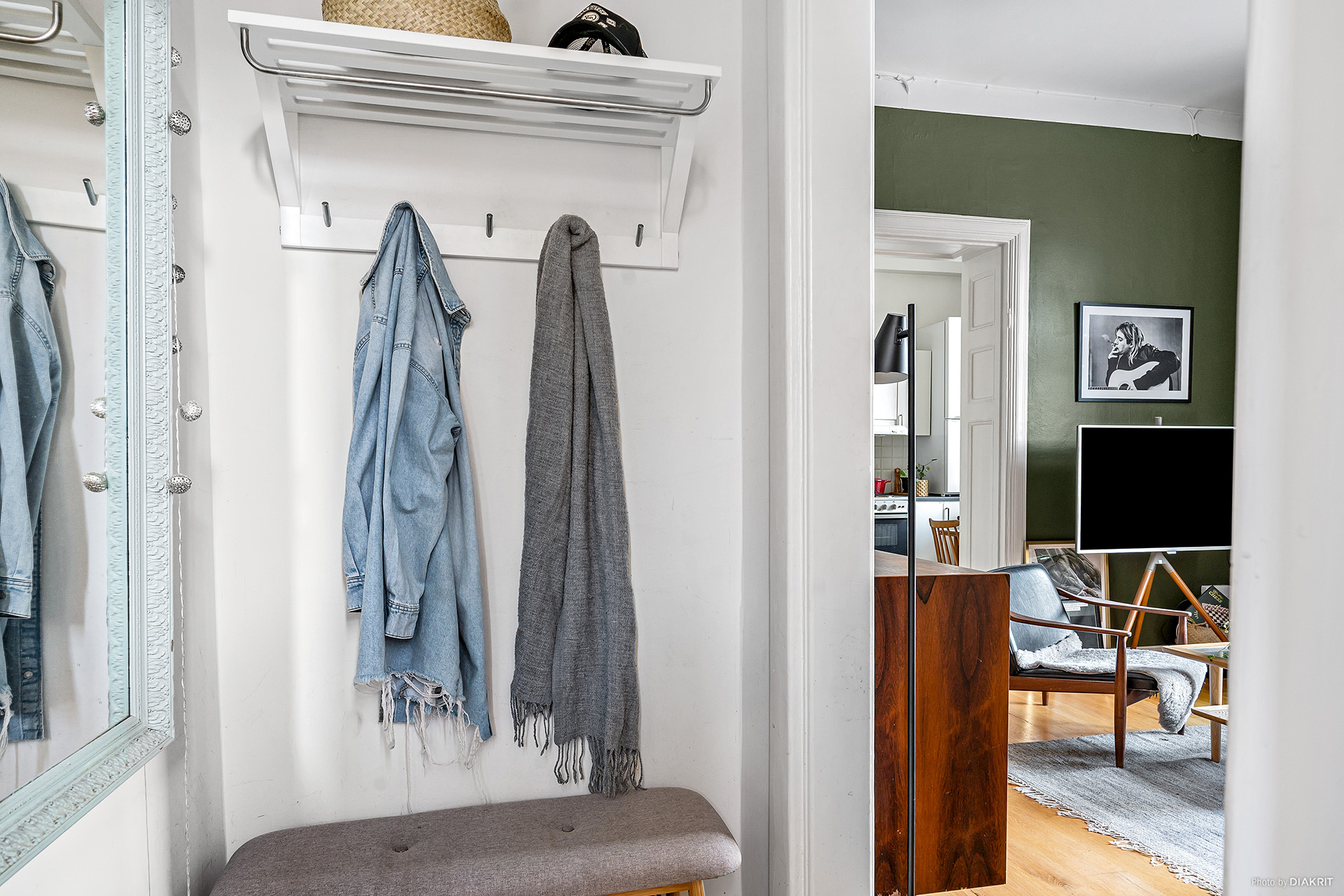 entrée studio vintage de 28m2