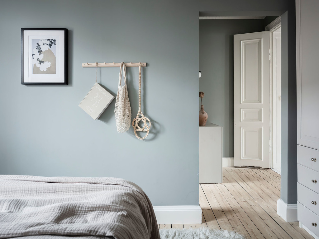 chambre murs vert sauge