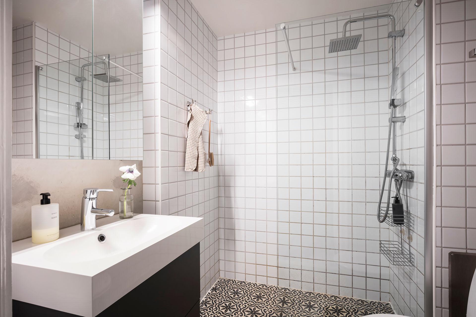 salle de bain carreaux de ciment décoration scandinave salle de bain carreaux de ciment décoration scandinave