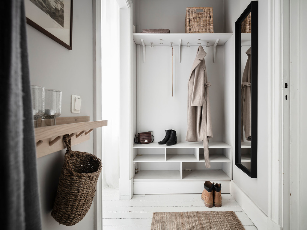 entrée avec vestiaire décoration scandinave
