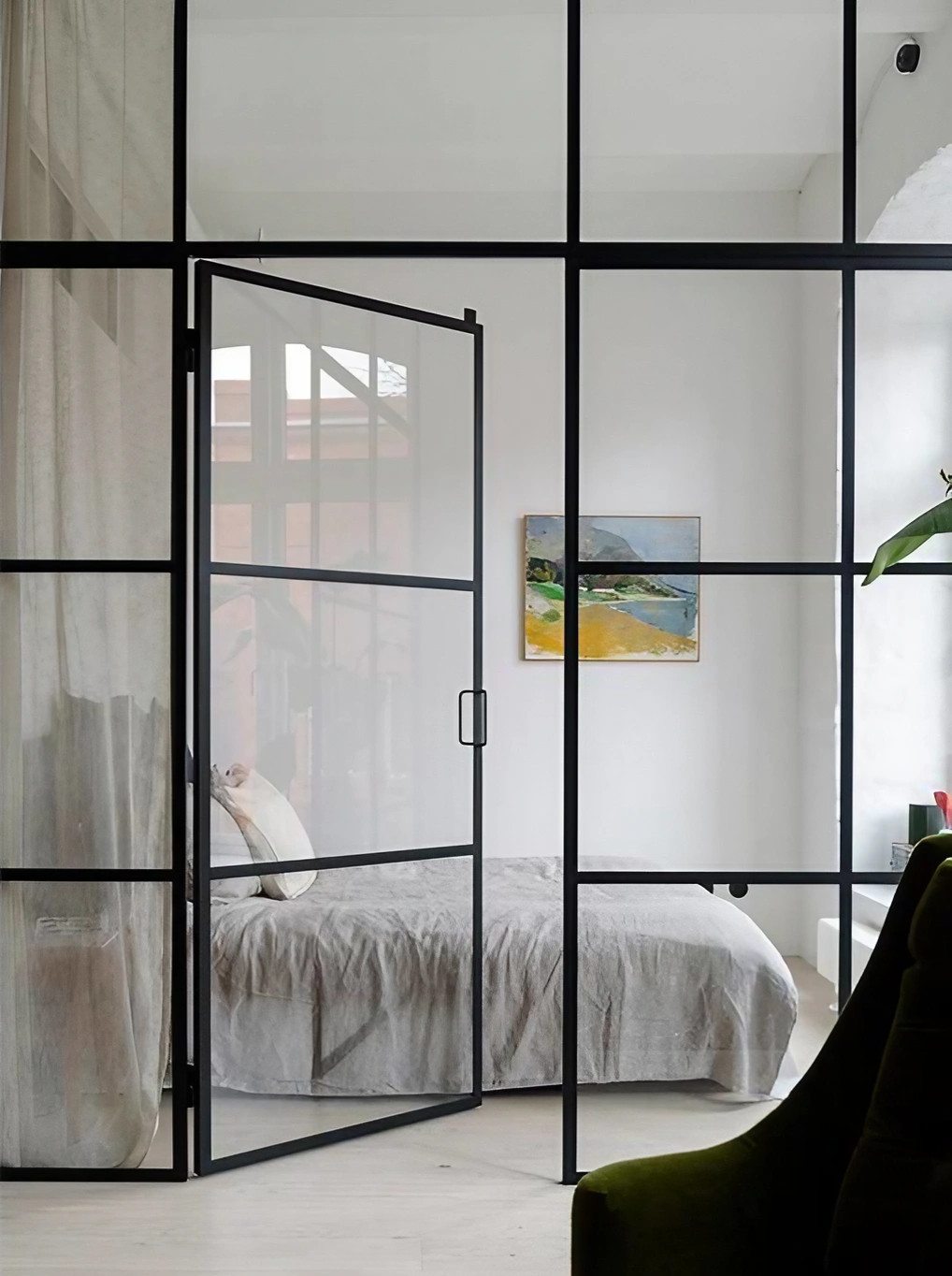 chambre avec verrière