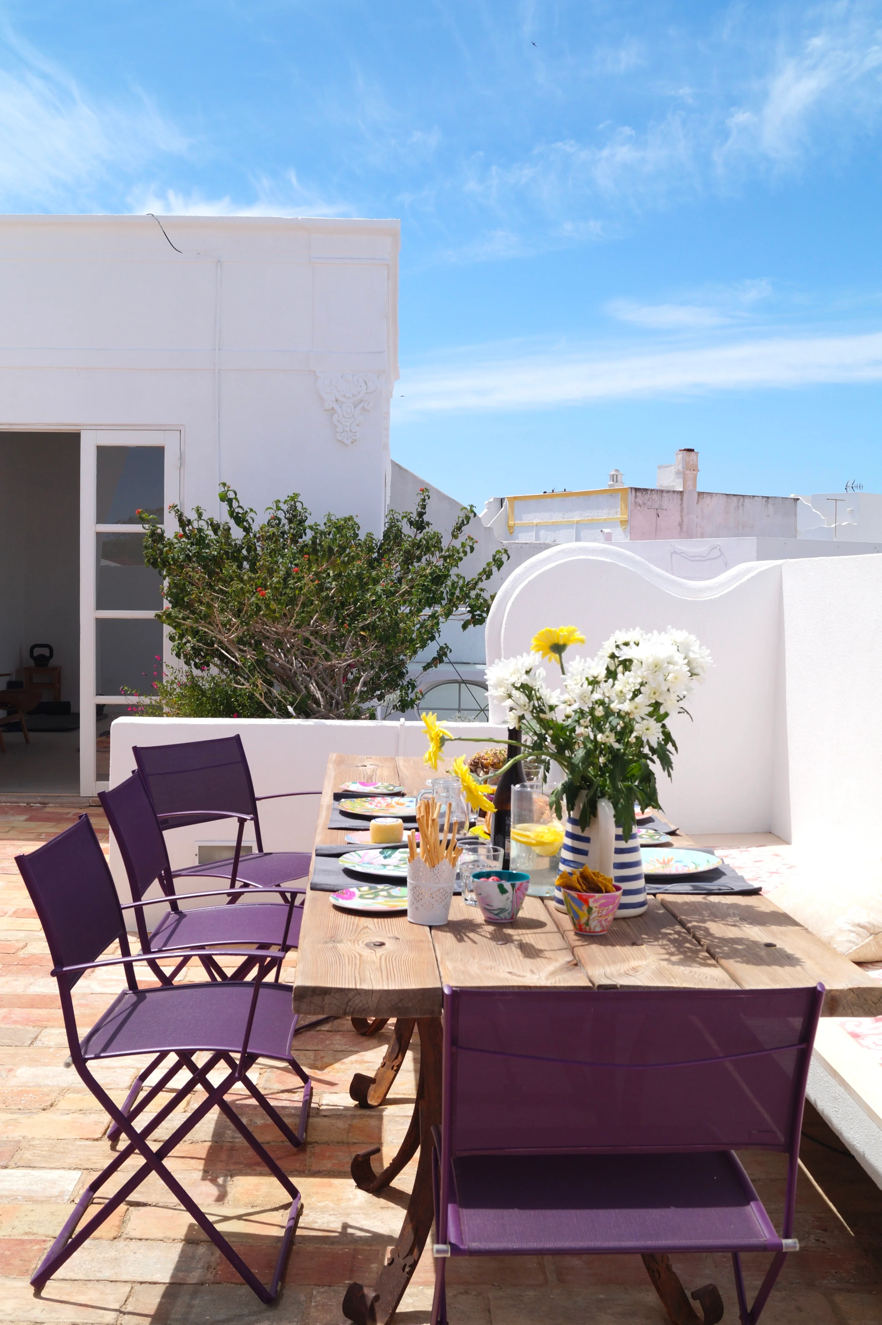 terrasse sur le toit avec salle à manger terrasse sur le toit avec salle à manger