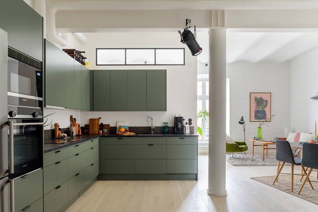cuisine verte en angle
