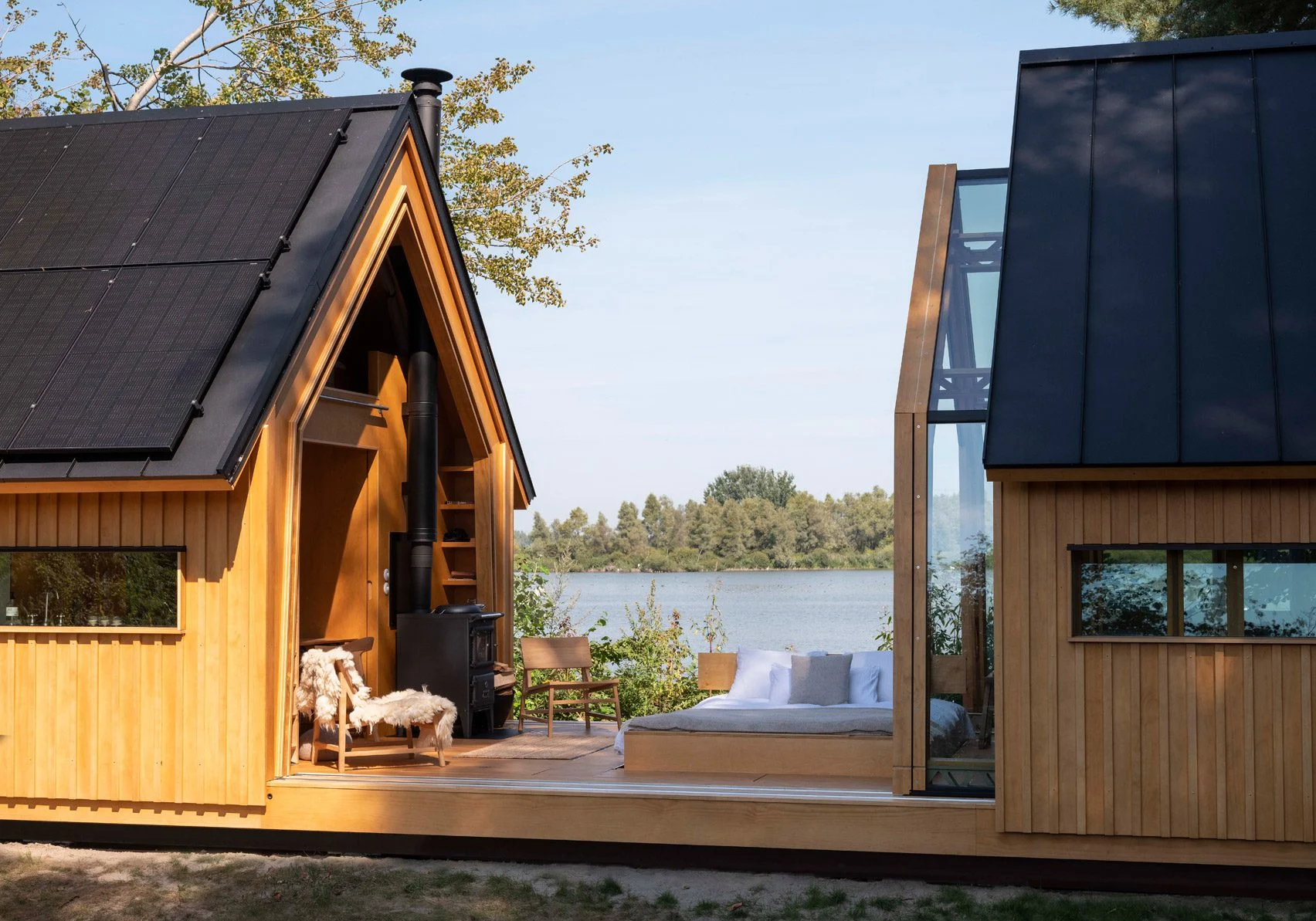 maison en bois cabane Anna version ouverte
