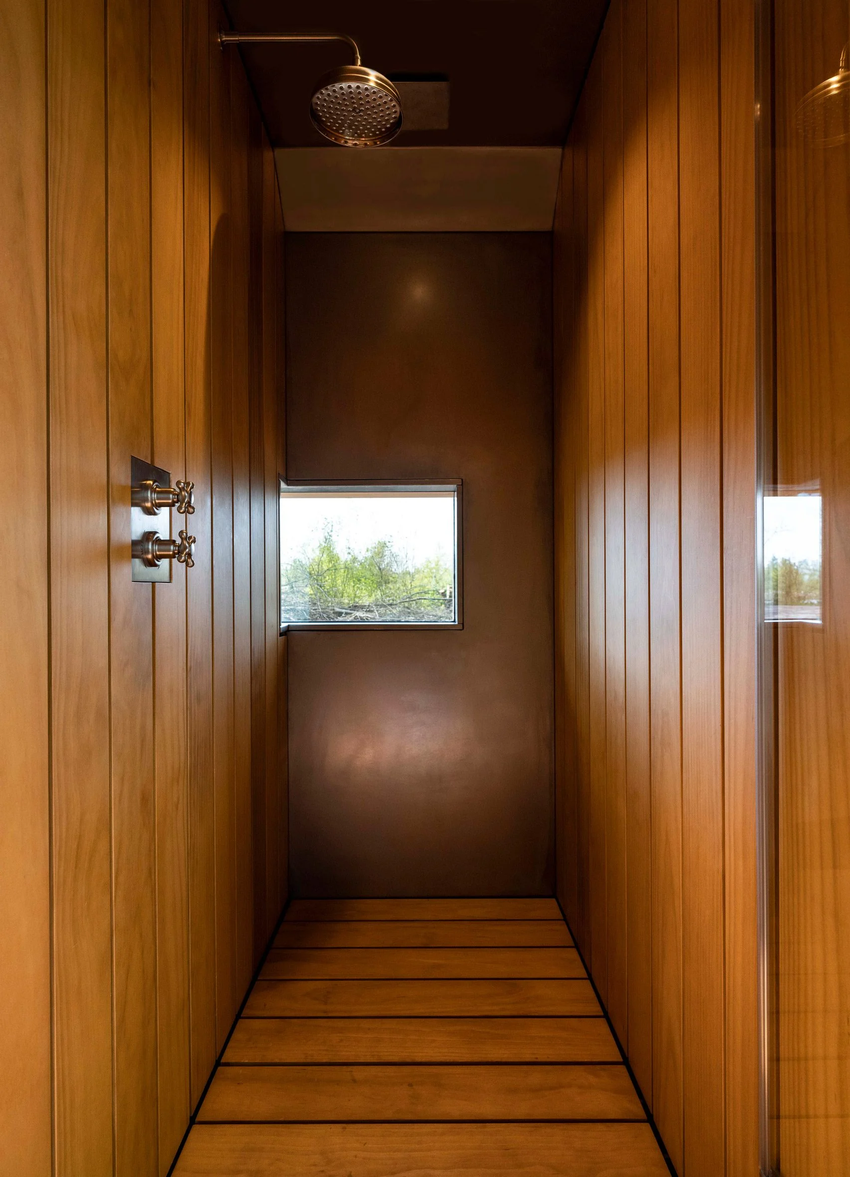 douche en bois