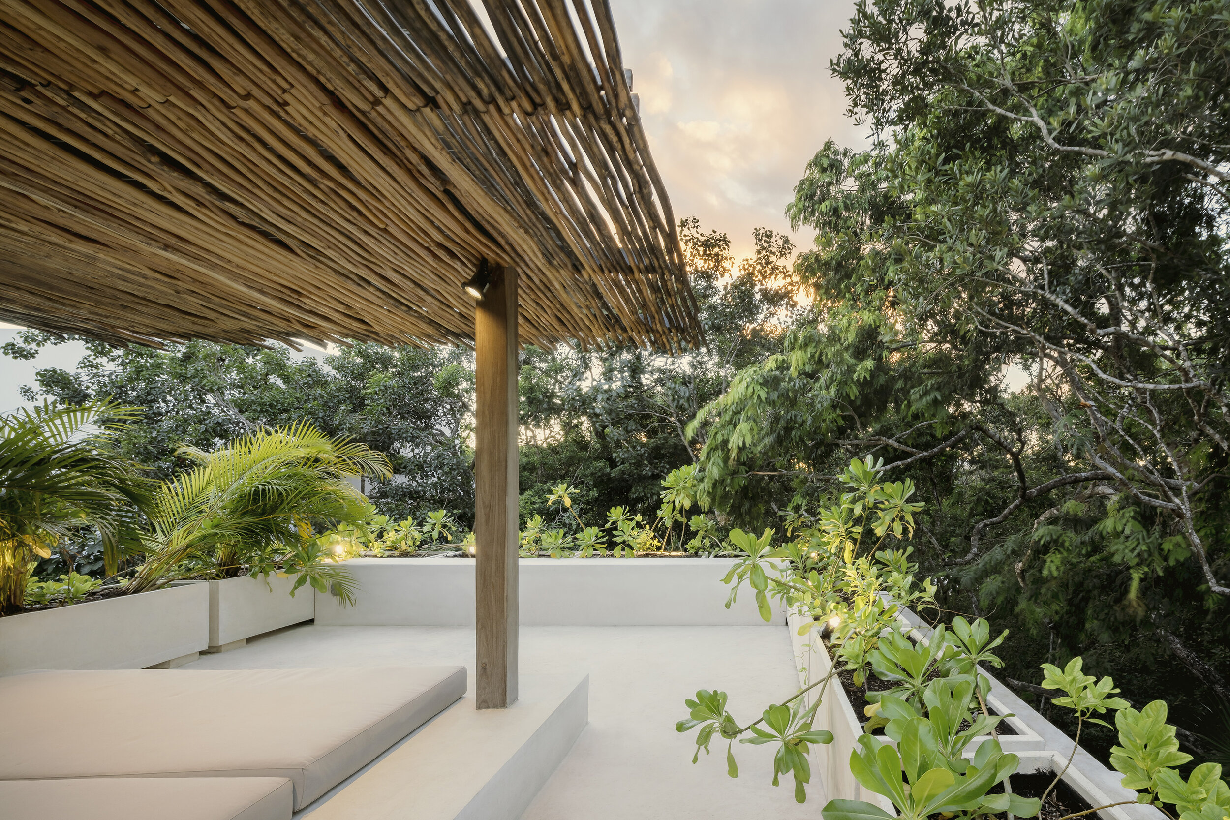 terrasse avec pergola bois maison Mexique terrasse avec pergola bois maison Mexique