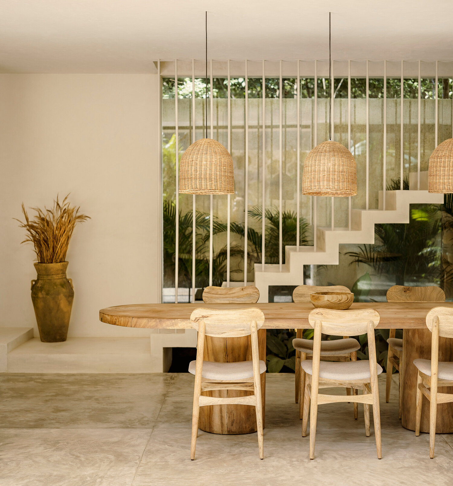 salle à manger décoration naturelle maison Mexique salle à manger décoration naturelle maison Mexique