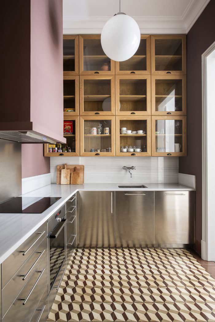 cuisine inox sol carreaux de ciment cuisine inox sol carreaux de ciment